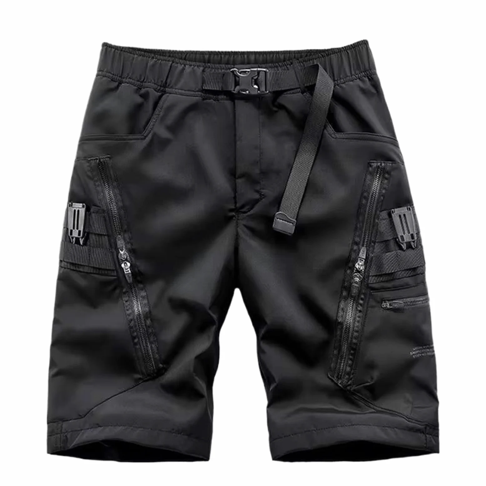 Multi-Pocket Punk Hip Hop Cargo szorty męskie taktyczne na co dzień krótkie spodnie do kolan