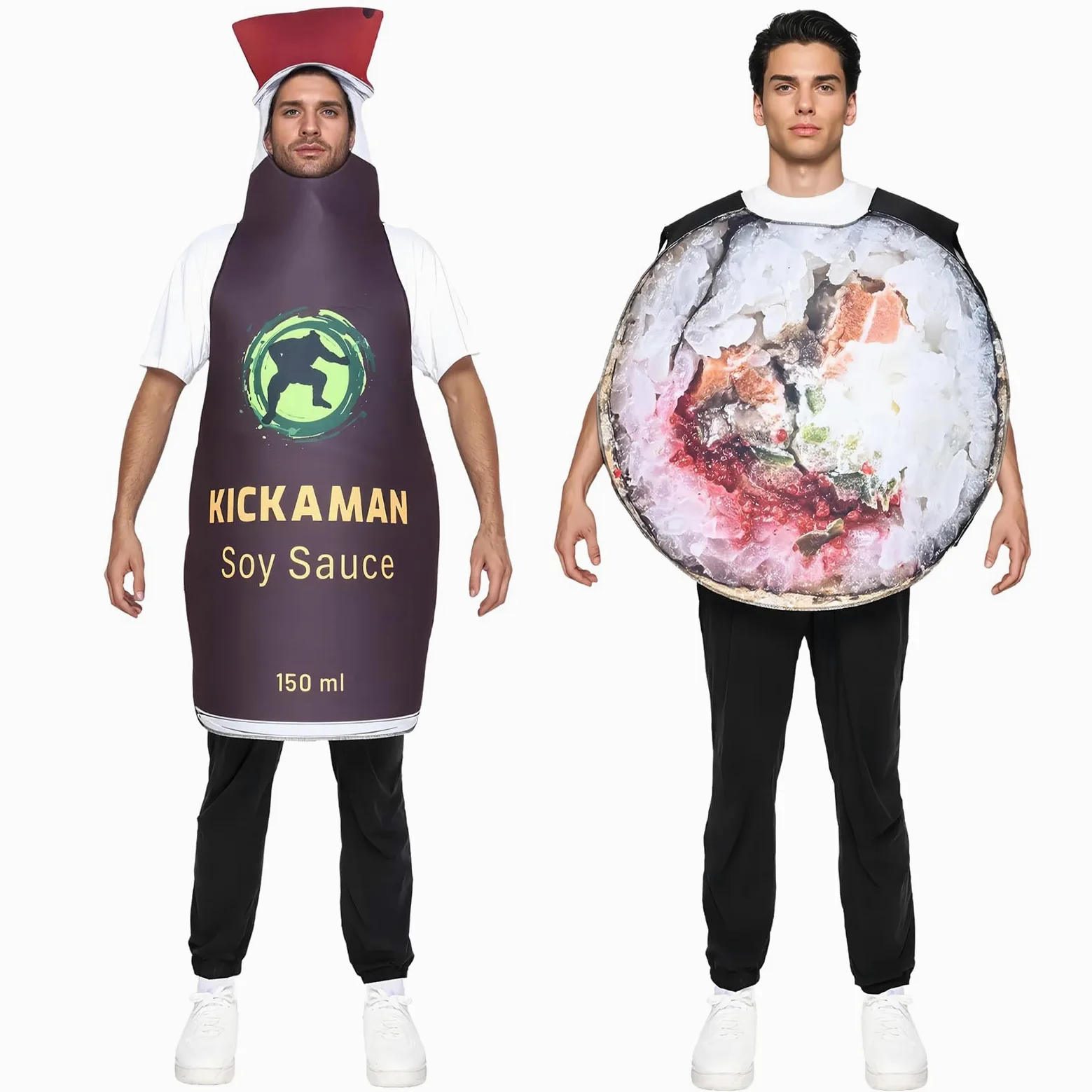 Kostium Cosplay Sushi - Japo?skie Jedzenie Tematyczne Kostiumy Fancy Dress,Wygodne Przebranie Dla Pary Festiwale Karnawa? Bo?e Narodzenie Halloween