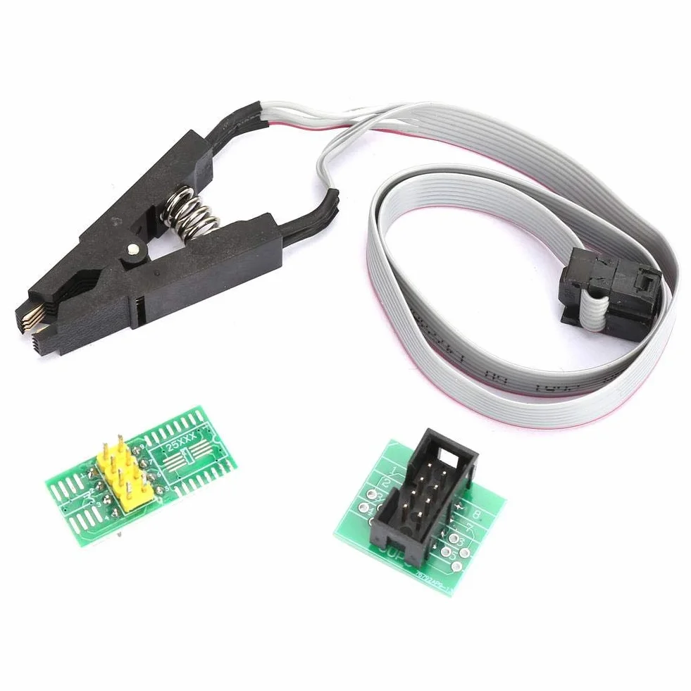 Hailege SOIC8 SOP8 Clip do testowania chipów flash IC IC Programming Socket Adapter 150MIL 205MIL BIOS/24/25/93 z kablem zaciskowym