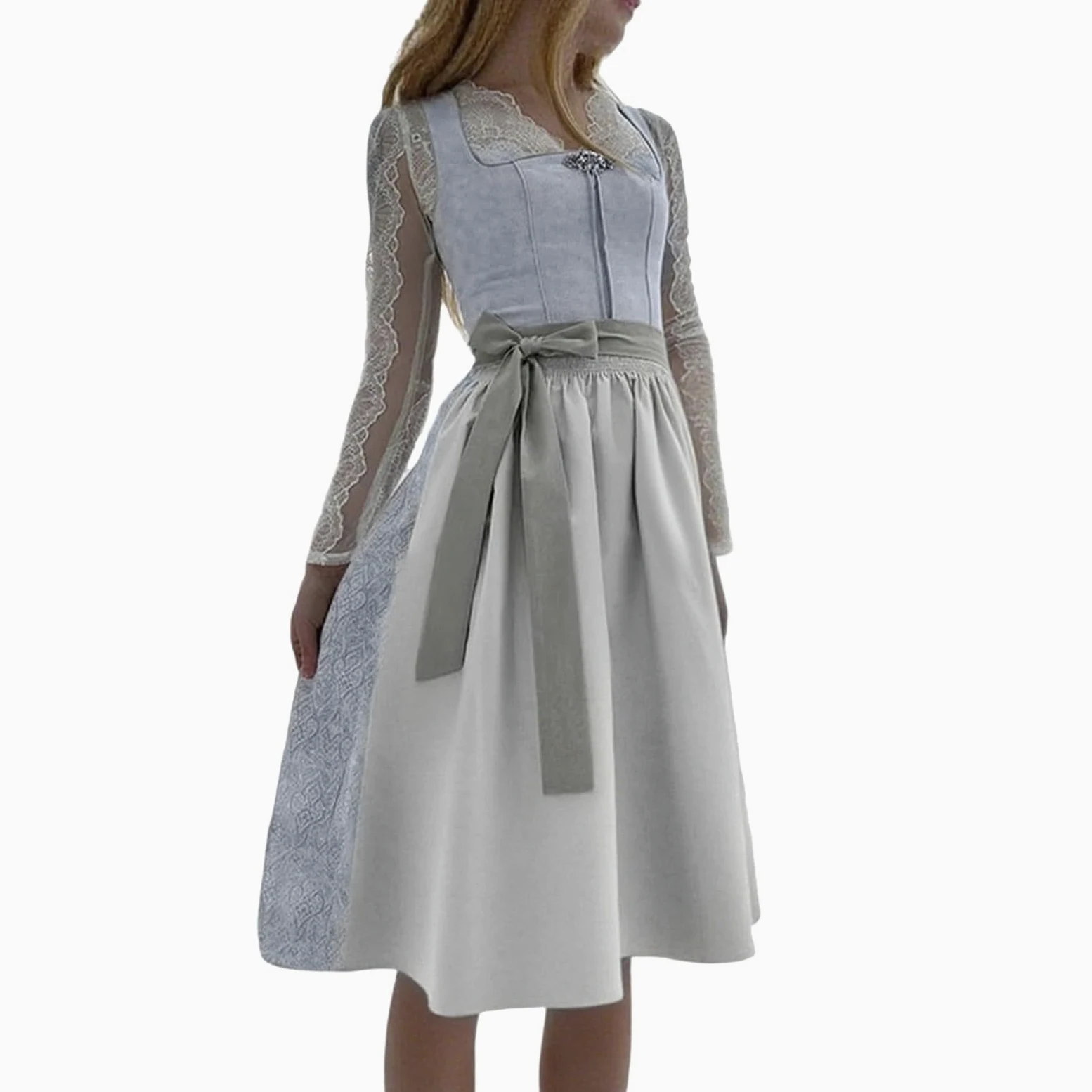 Generisch Cosplay kostium damski średniowieczny kostium anime, karnawał, Halloween, gotycki, wiktoriańska, koronka, elegancka, bufiańska spódnica, zamek A35