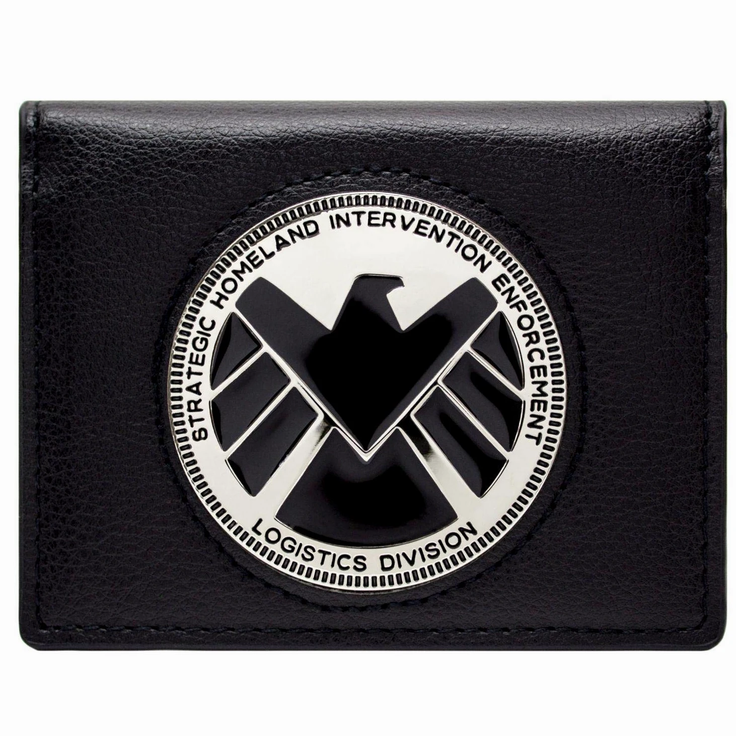 Marvel Avengers Agenci SHIELD Odznaka Phil Coulson Portfel Portmonetka Czarny