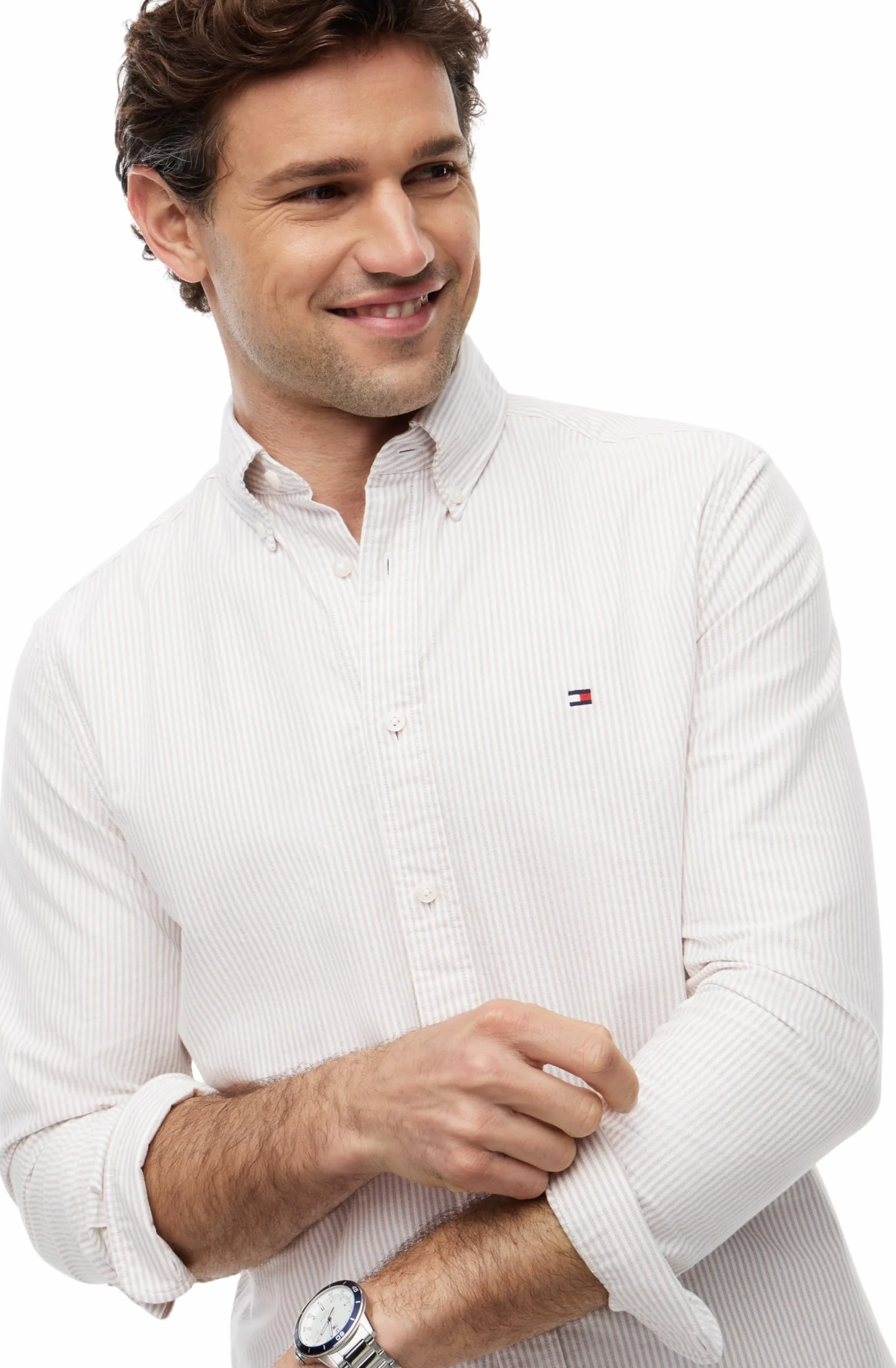 Tommy Hilfiger Koszula L/S Mężczyźni Heritage Oxford Stripe Rf Shirt Mw0mw36238
