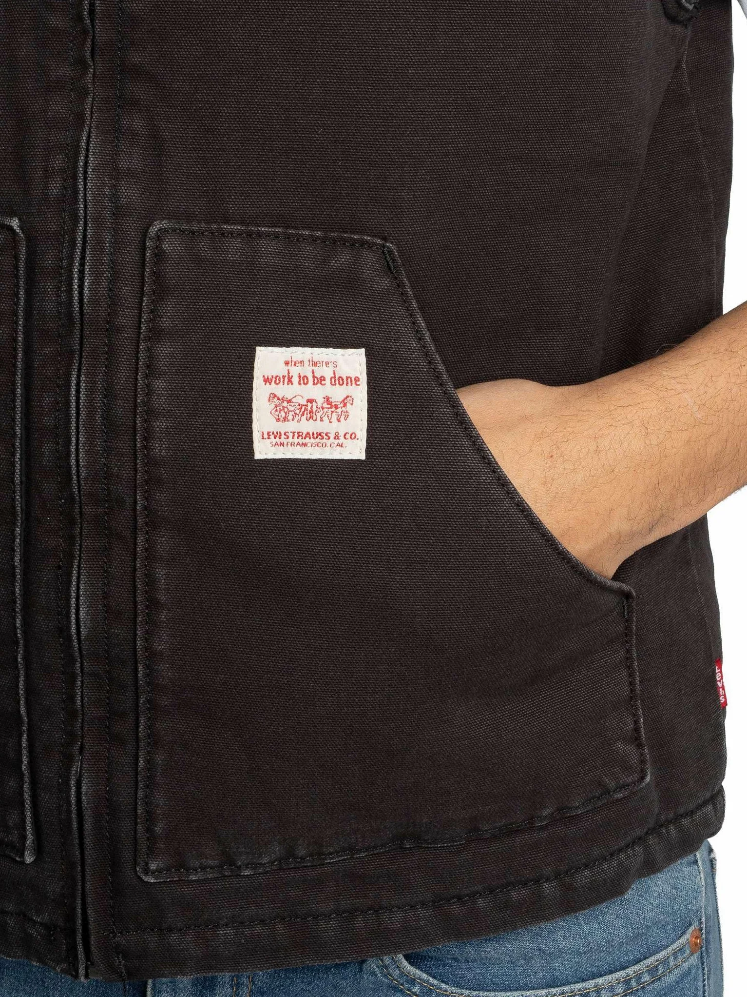 Levi's Męski Kamizelka Sansome, Meteorite, M