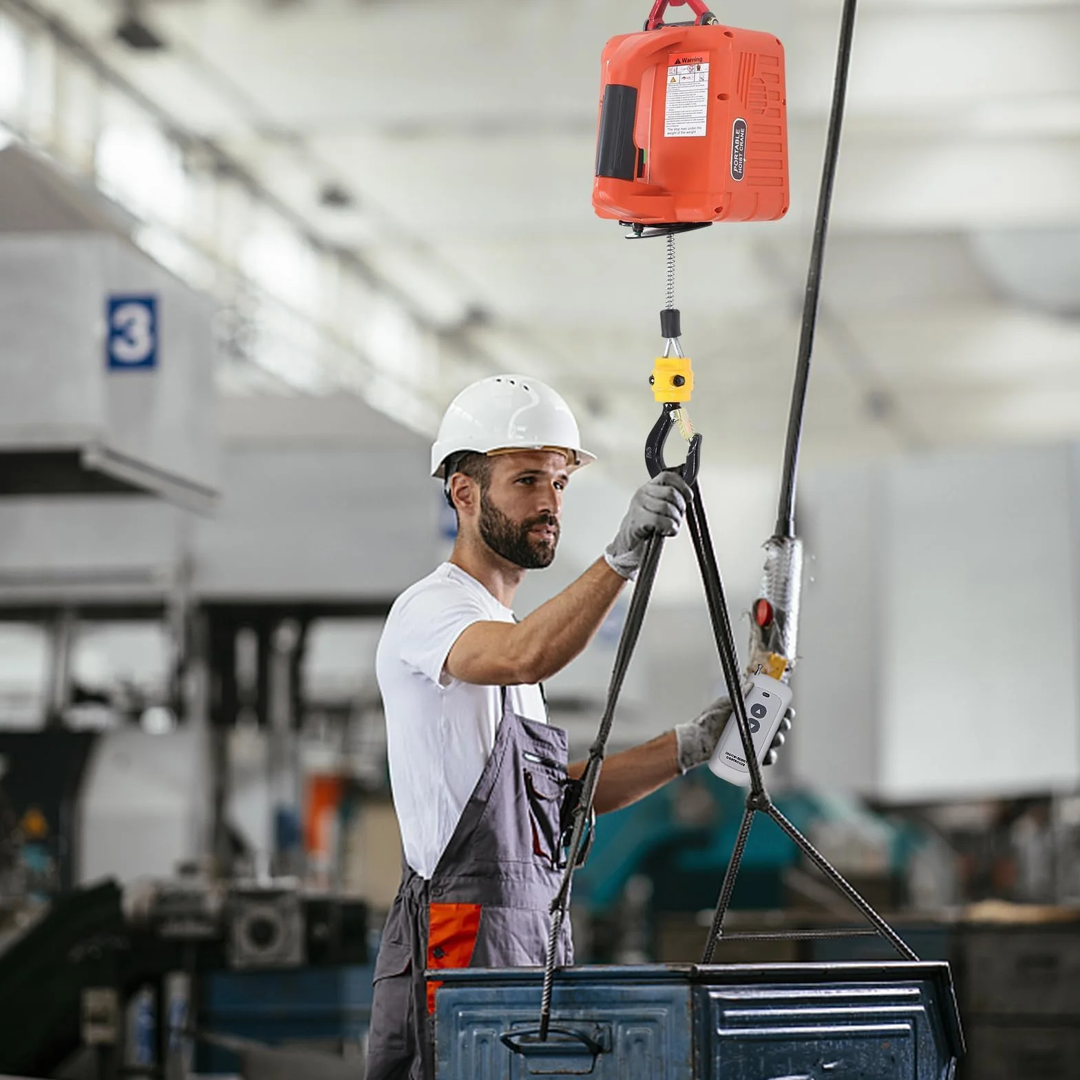 Elektryczna wciągarka linowa, 500KG/1100lb Elektroniczna wciągarka linowa Wciągarka Wciągarki z Bezprzewodowym pilotem zdalnego sterowania Zabezpieczenie przed przeciążeniem 7.6m/25ft Maksymalna
