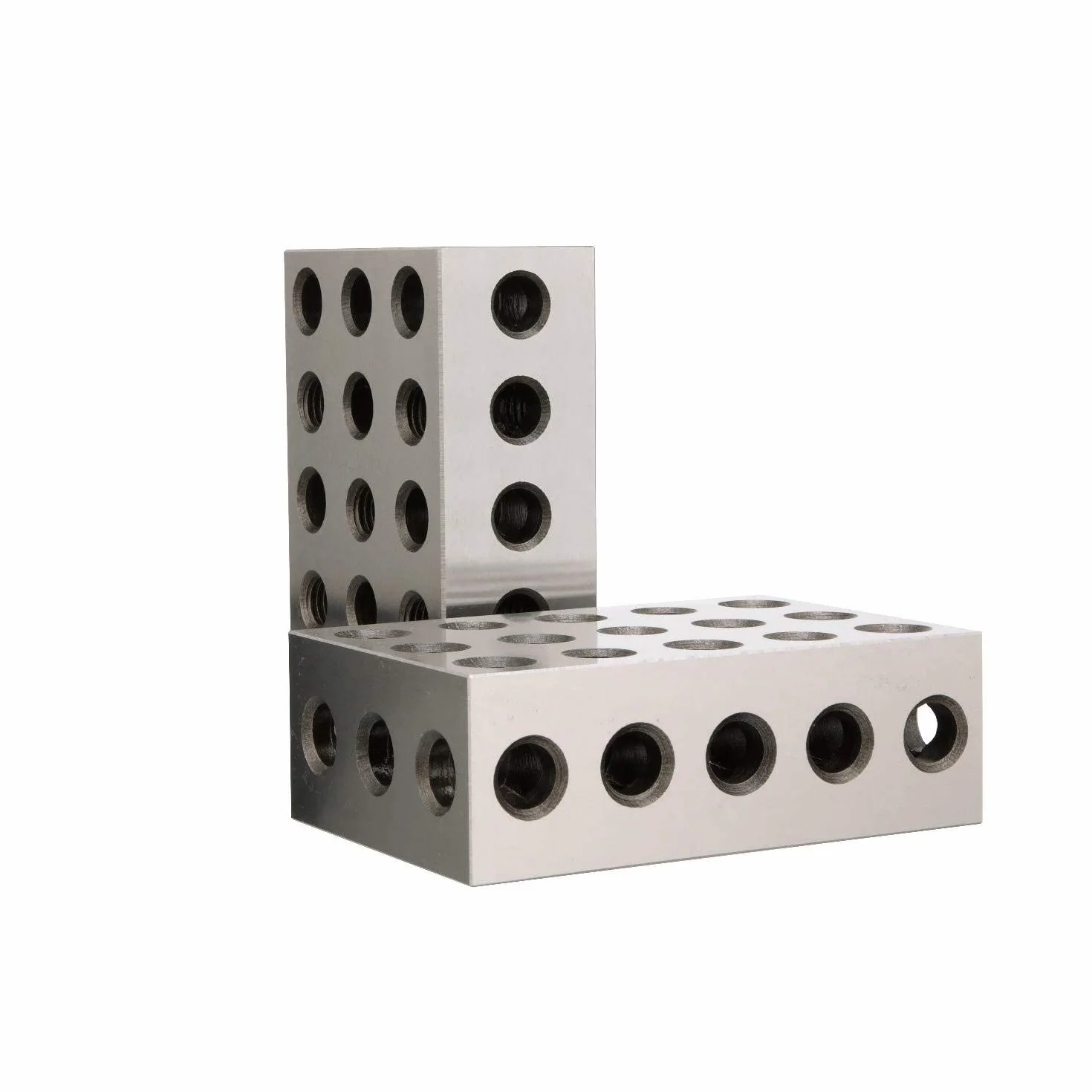 2 szt. klocków precyzyjnych hartowanej stali 0,0002 '' inżynier uziemiony 23 otwory bloki inżynierskie 3 x 5 cm x 7,5 cm narzędzie tokarskie (0,0003)