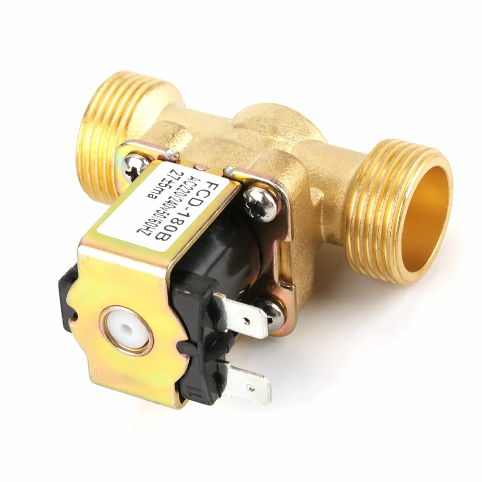 Elektryczny Zawór Wodny Zawór Elektryczny Zawór Zigbee, G3/4 2-drożny Wlot Wody, N/C, Normalnie Zamknięte Ciśnienie, Elektryczny Zawór Elektromagnetyczny, AC 220 V, FCD-180B
