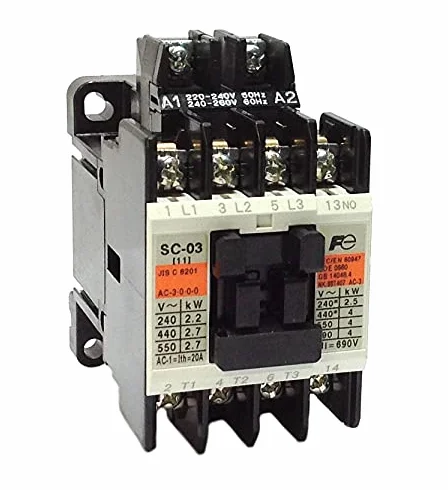 SC03-1A/240 | SC11AA-P10 | FUJI 1A AC220/240V KONTAKTOR 1 N/O AUX (4KW AC3 380/440V)