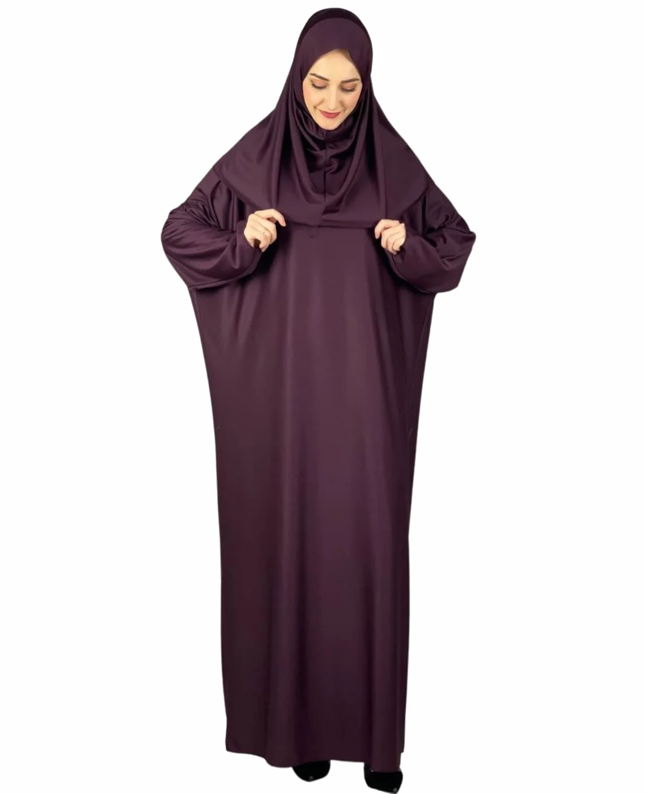 Prien Damska sukienka modlitewna z hidżabem dywan Tasbih muzułmański zestaw islamskie ubrania Abaya Jilbab Dubai Kaftan na Eid Ramadan