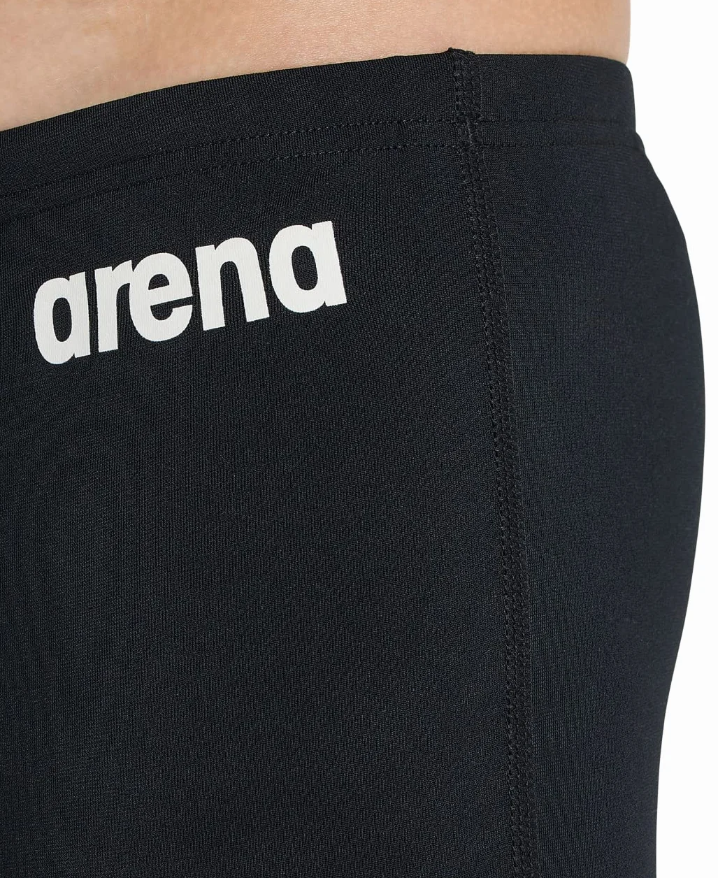 ARENA Chłopięce spodenki kąpielowe Team Swim Solid Shorts czarno-białe 14-15 lat