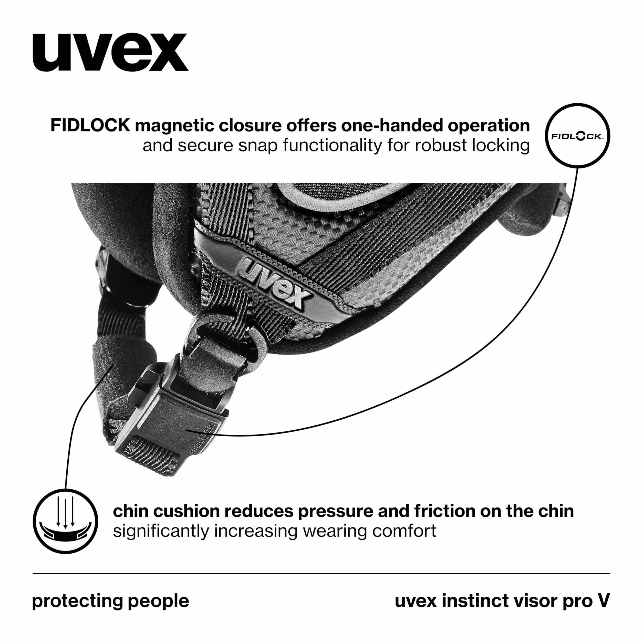 UVEX INSTINCT VISOR PRO V GREY M 59-61