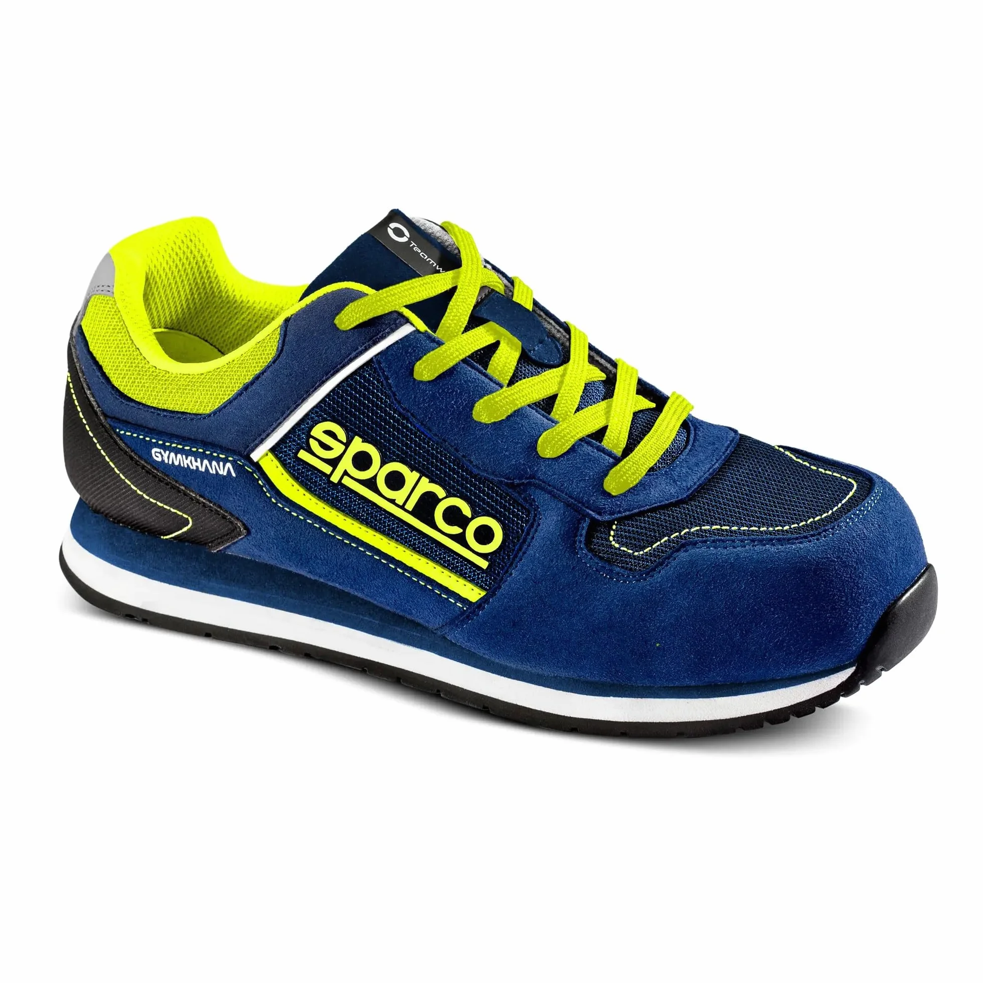 Sparco Gymkhana S1P SRC buty robocze niebiesko-żółte neonowe