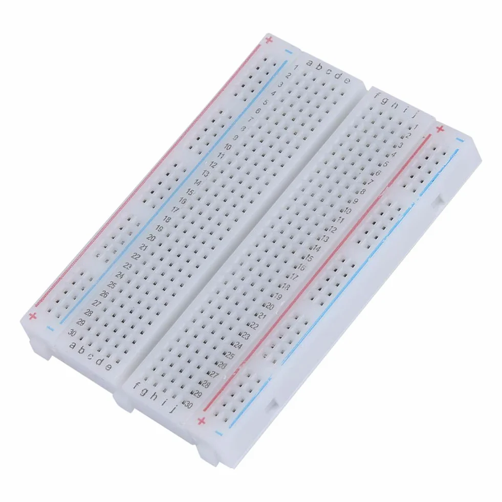 Płytka prototypowa wielokrotnego użytku, PCB 85 × 55 mm / 3,3 × 2,2 cala 400-punktowa płytka drukowana bez lutowania