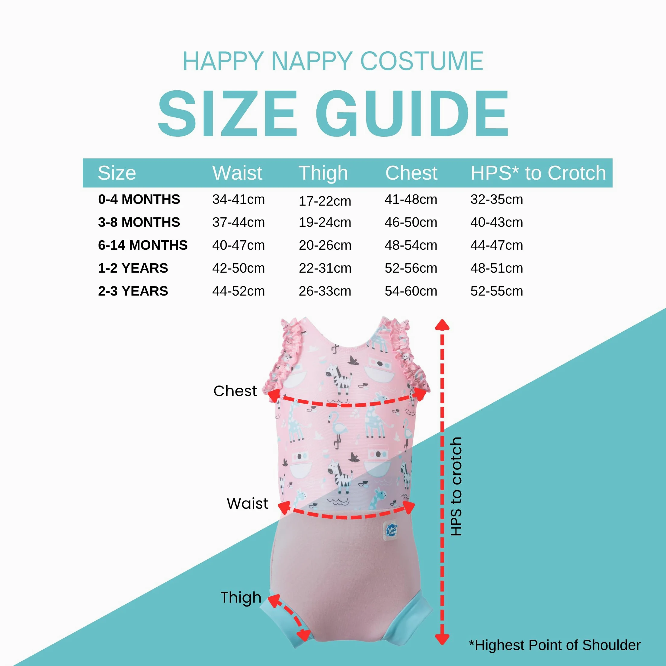 Splash About Kostium Happy Nappy Ark, 12-24 miesięcy