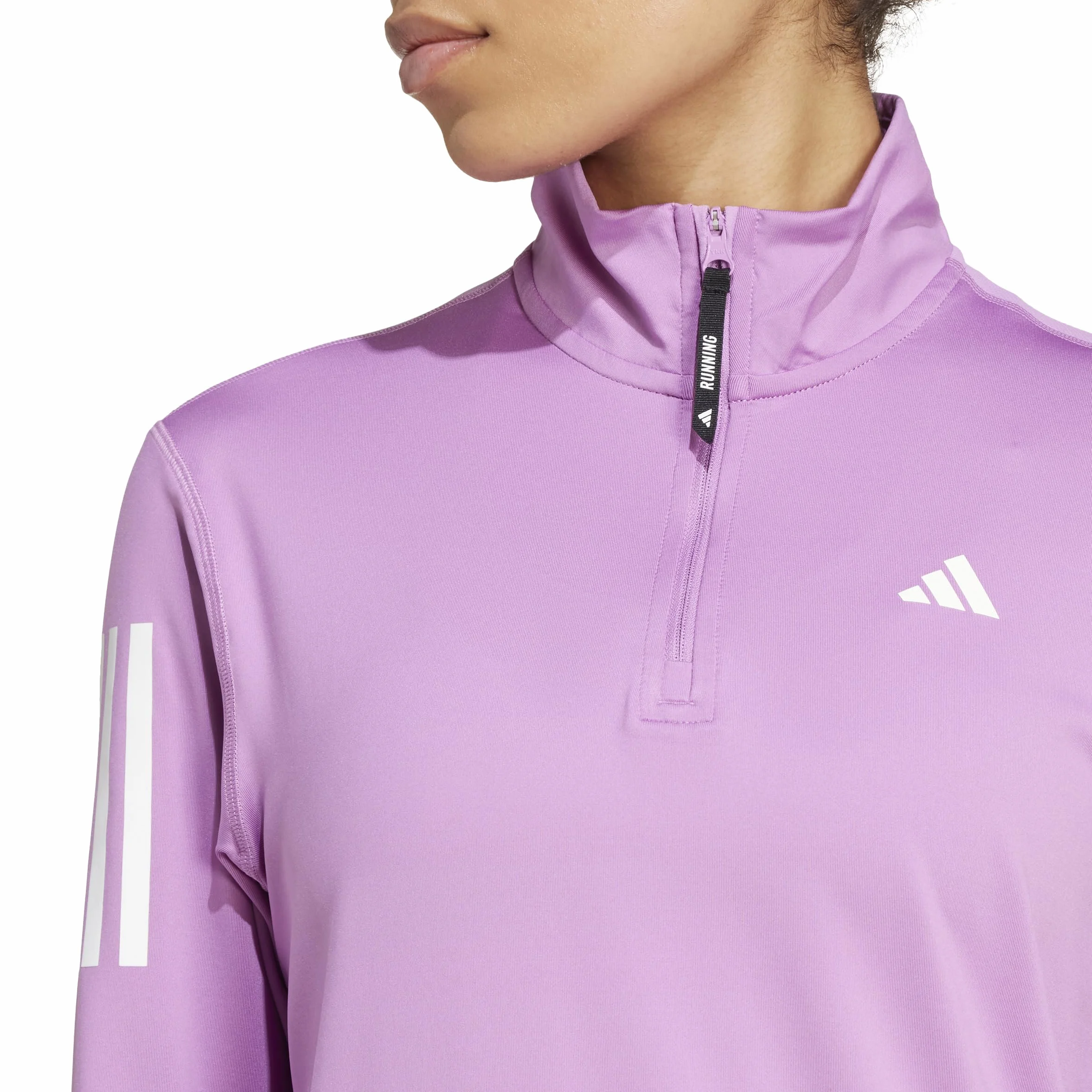 adidas Kobiety Own the Run Half-Zip Jacket, preloved purple, L