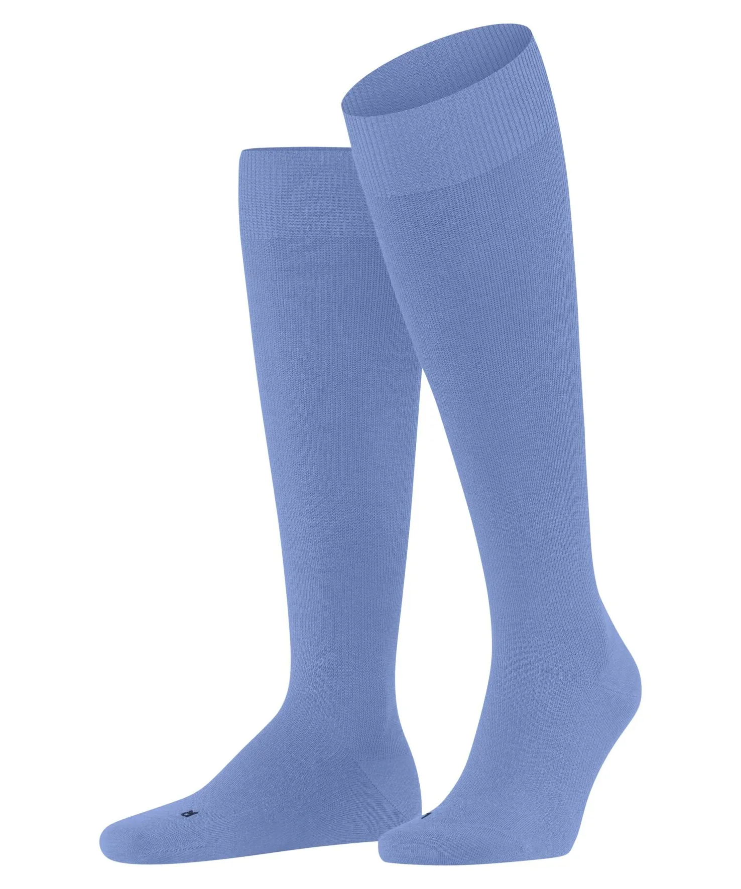 FALKE Mężczyźni Podkolanówki Energizing Wool M Kh Wełna Merynosa kompresyjne 1 Para, Niebieski Cornflower Blue 6554, 39-40