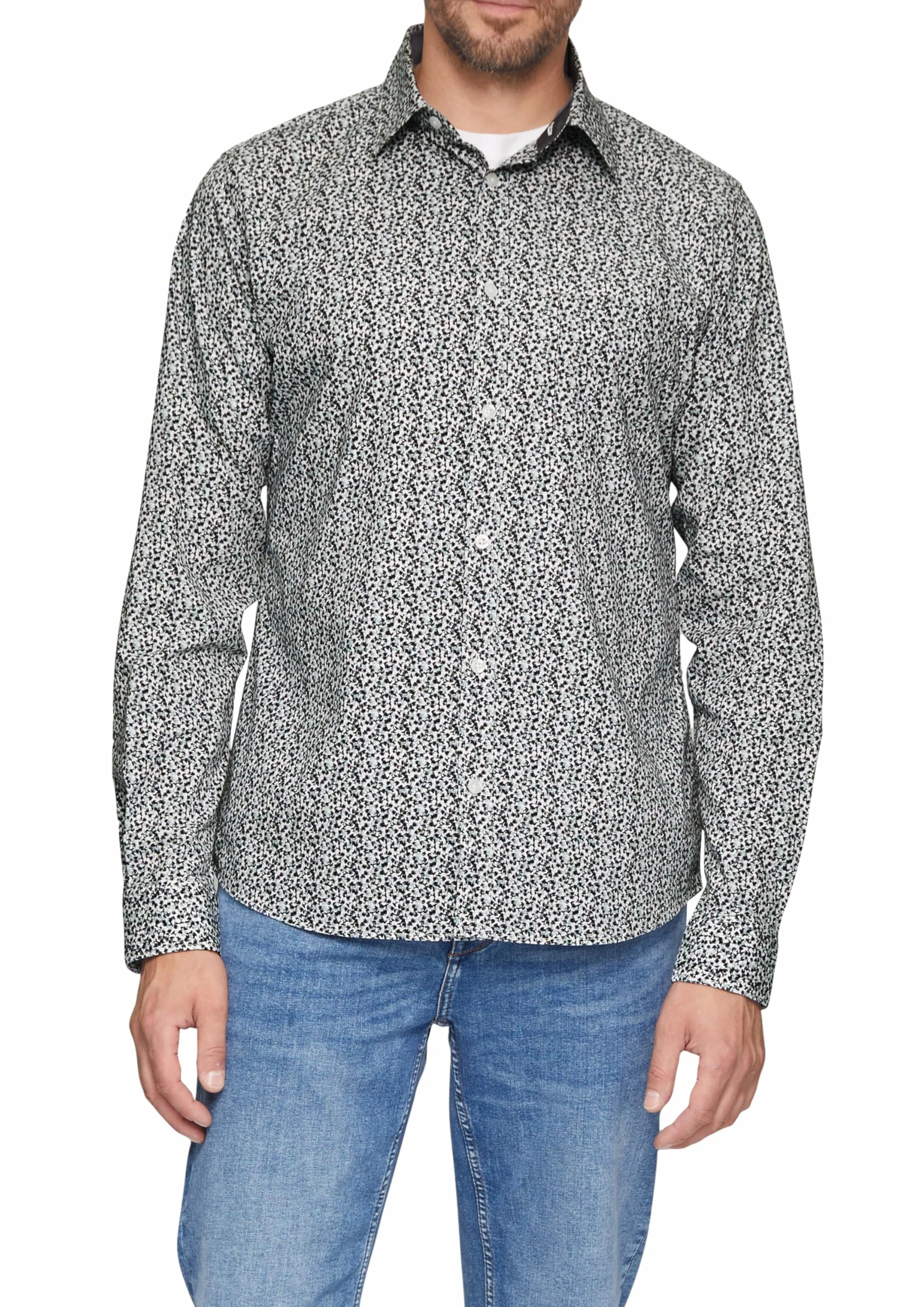 s.Oliver Koszula z długim rękawem, krój slim fit, 01A1, XXL