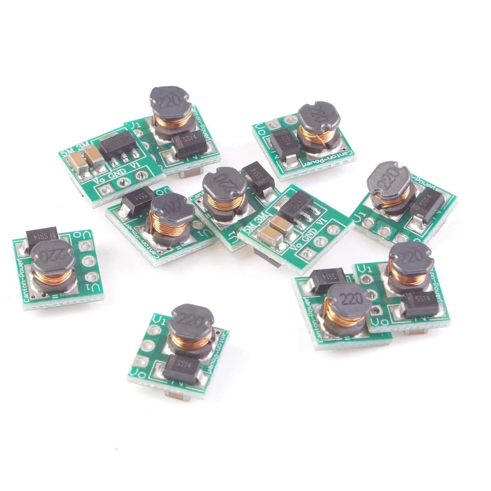 DC DC Step Up Boost Converter 0,8-3,3V do 3,3V LAOMAO Mini przetwornica napięcia zasilacz moduł (10 szt.)