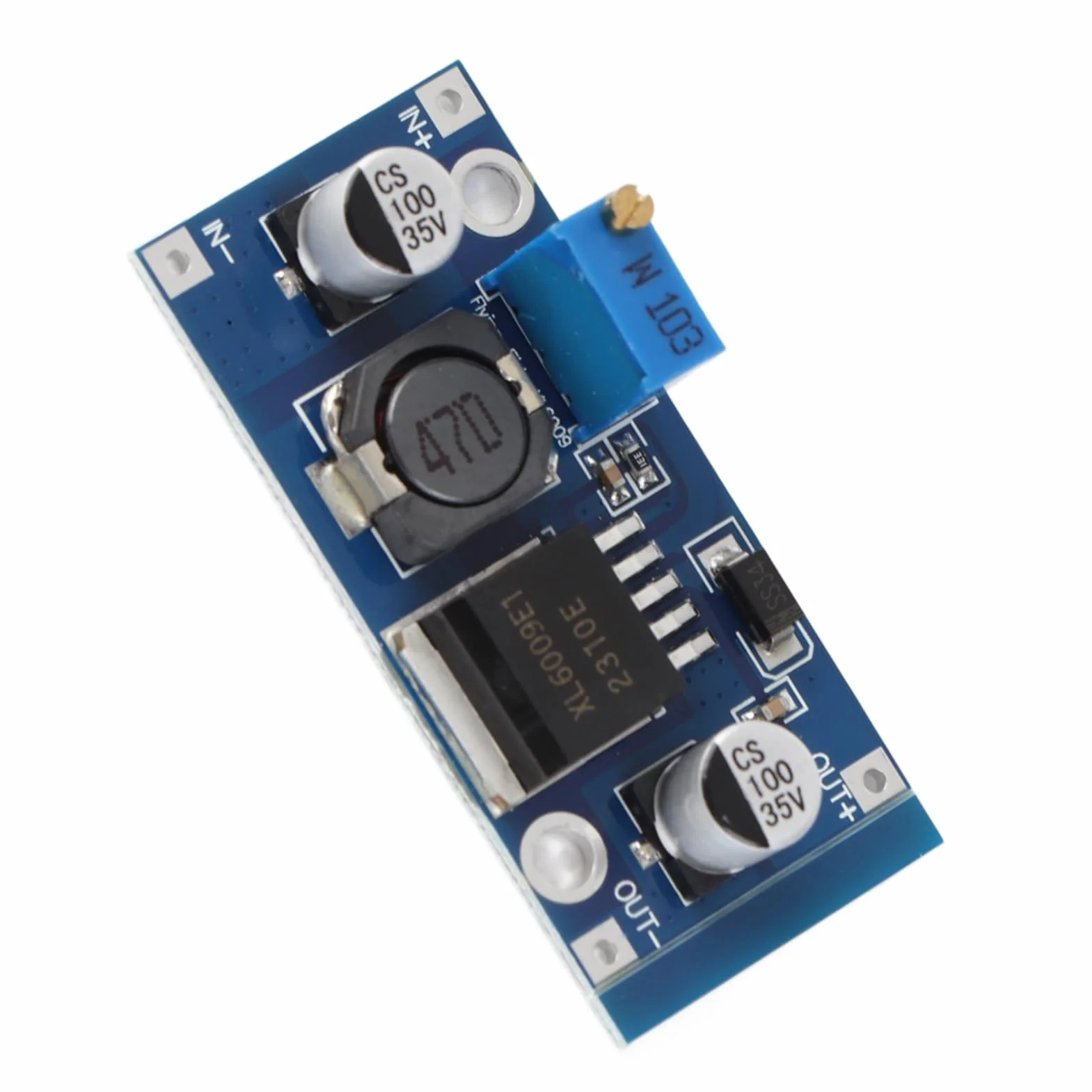 Moduł konwertera Boost XL6009E1 DC na DC 3-32 V do 5-35 V moduł konwertera napięcia wyjściowego, regulowany regulator napięcia podwyższającego moc