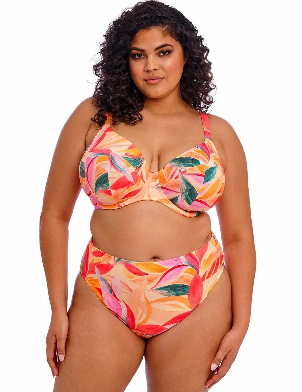 Elomi Damskie majtki bikini Sancho Beach średni stan, Mango, 22 Plus