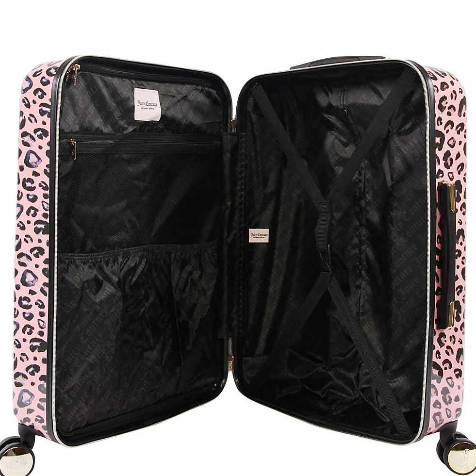 Juicy Couture Jane 3-częściowy zestaw bagażowy Hardside Spinner, Różowy lampart, Jeden rozmiar, Jane 3-częściowy zestaw bagażowy Hardside Spinner