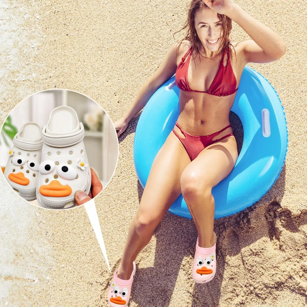 Śmieszne Zawieszki do Crocs, 8 Szt. - Urocze Dekoracje do Butów, Chodaków i Sandałów - Akcesoria dla Nastolatek