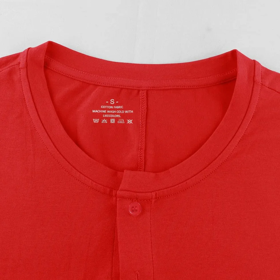 Mężczyźni Krótki rękaw Onesie Henley Kombinezon Elastyczny Bawełna Ramper Piżamy Komplety piżam