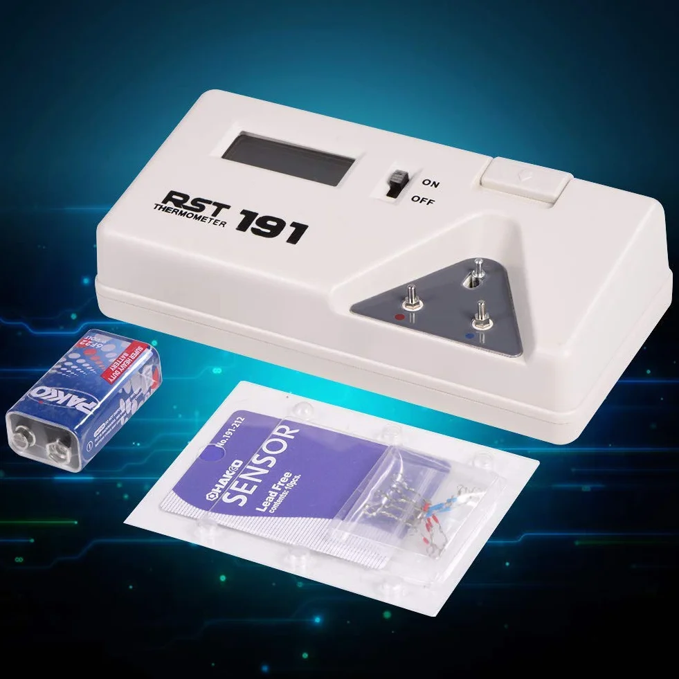 191 Löttemperatur Tester Elektrische Lötkolbenspitze Thermometer Sensor Linie Digitalanzeige Werkzeug