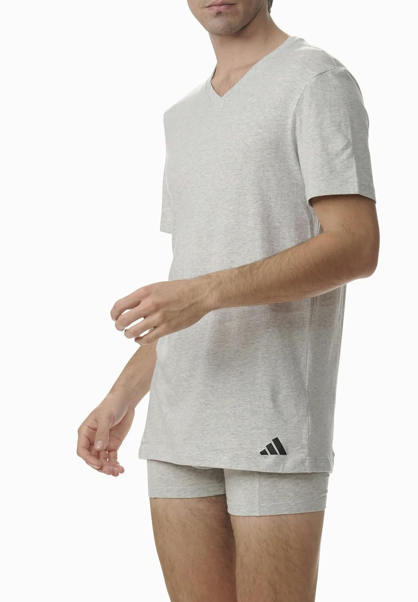 adidas Podkoszulek Mężczyźni Adidas Herren Unterwäsche V Neck Shirt (3pk) - Active Core Cotton