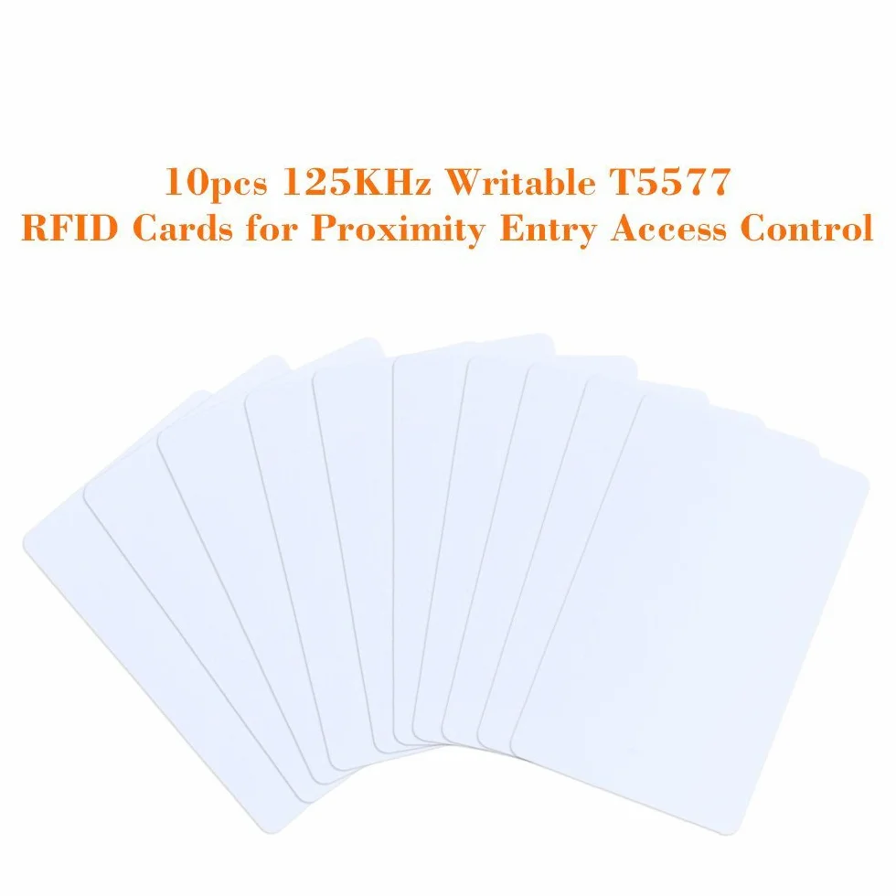 125 khz wielokrotnego zapisu Biały Plastik Karta T5577 RFID Wejście Kontroli Drzwi Zbliżeniowych Dostęp (10)