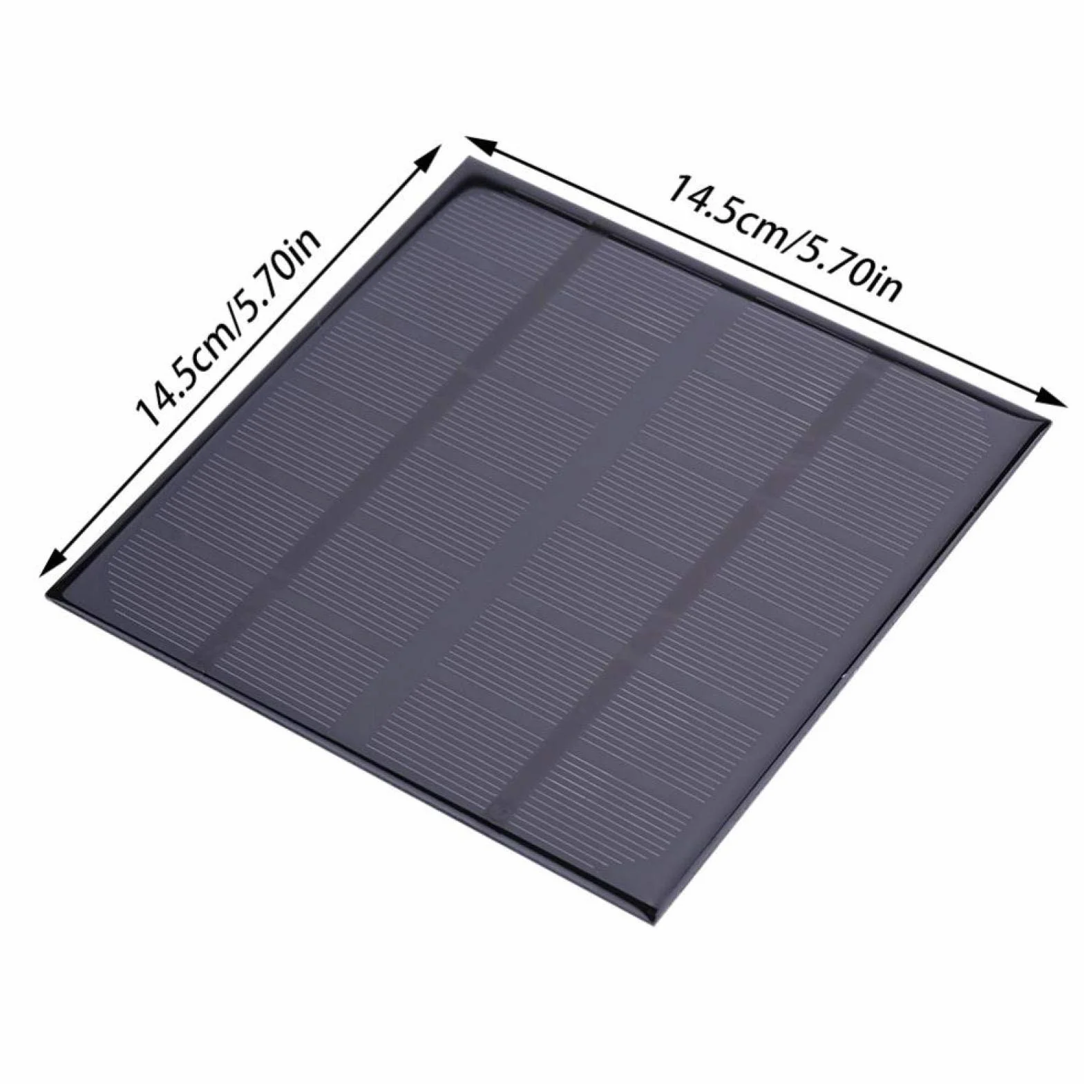 CHICIRIS Panel słoneczny, wyjście DC 3 W, 6 V, wysokowydajny moduł solarny 5,7 x 15,7 cala, do lampy kempingowej, latarni ulicznej