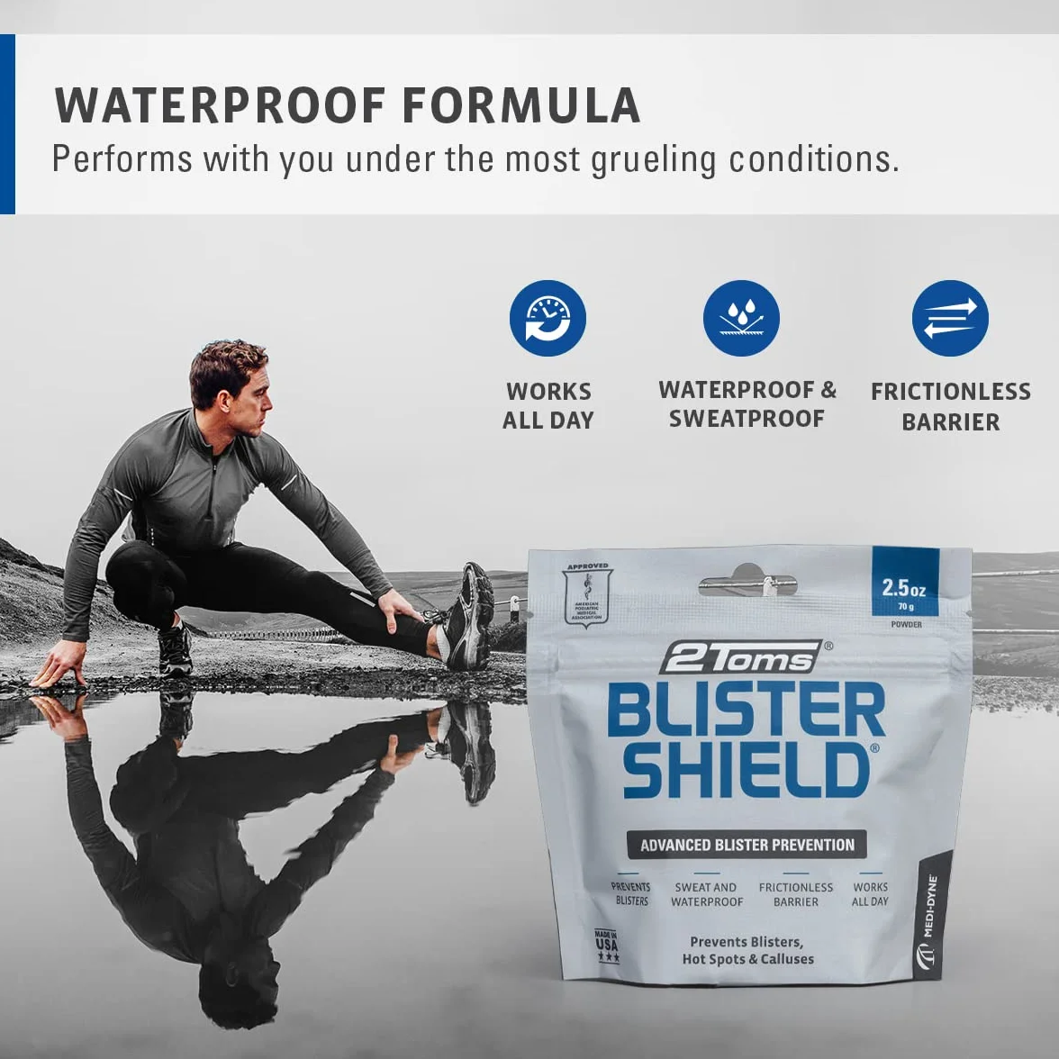 2Toms BlisterShield butelka pudru 6,5 ml