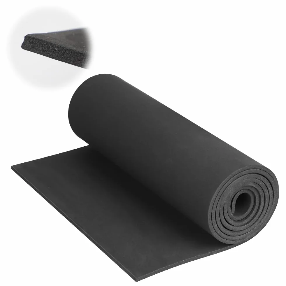 DASIAUTOEM Roll Eva pianka do cosplay, duża pianka EVA, płyta piankowa, do kostiumu, rzemiosła artystycznego, majsterkowania, projektów "zrób to sam" (czarna, 2 mm)