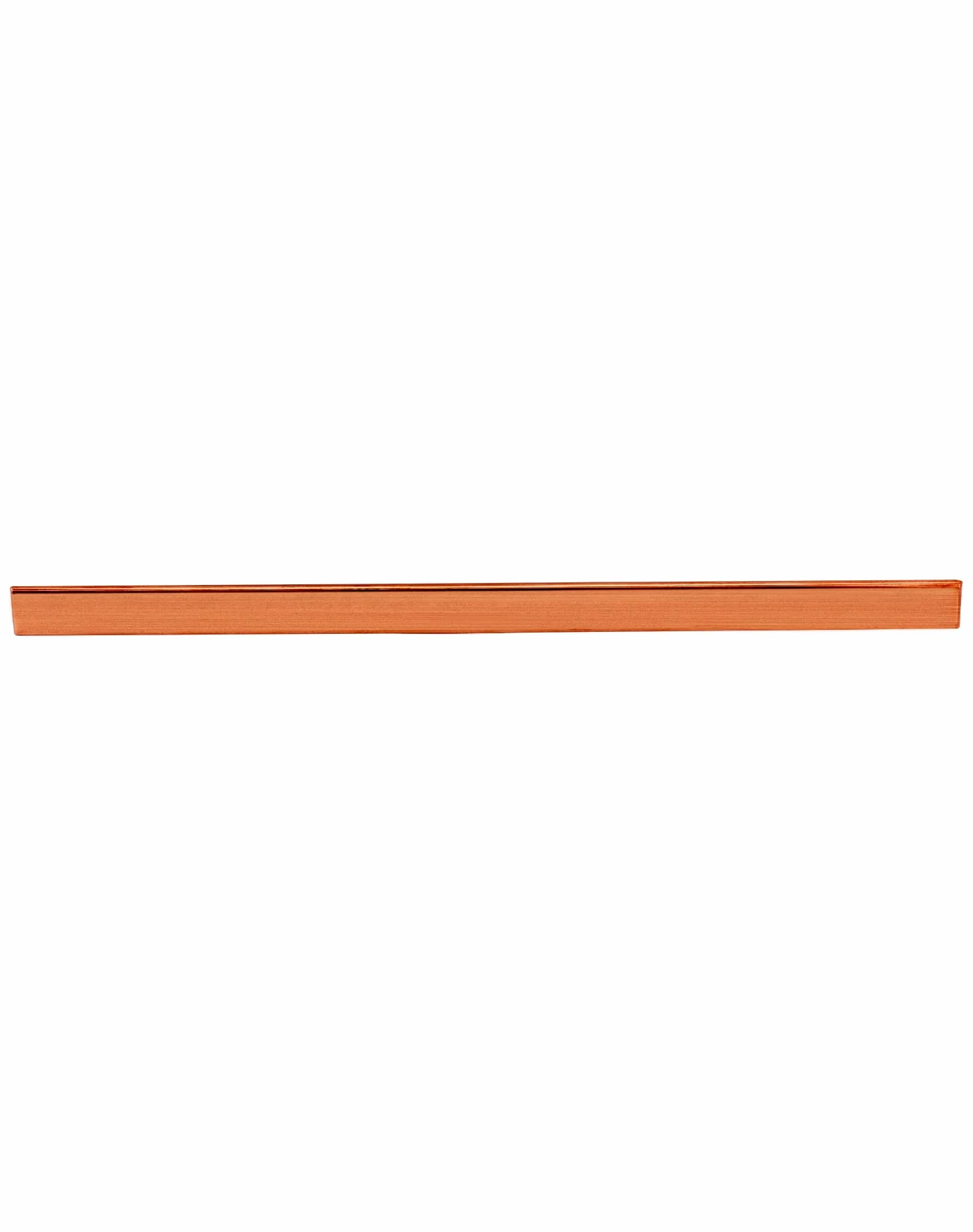 Blacha miedziana QWORK T2, 3mm x 15mm x 250mm Cu Metalowy płaskownik, fioletowy miedziany pręt do projektów elektrycznych, przemysłowych i DIY