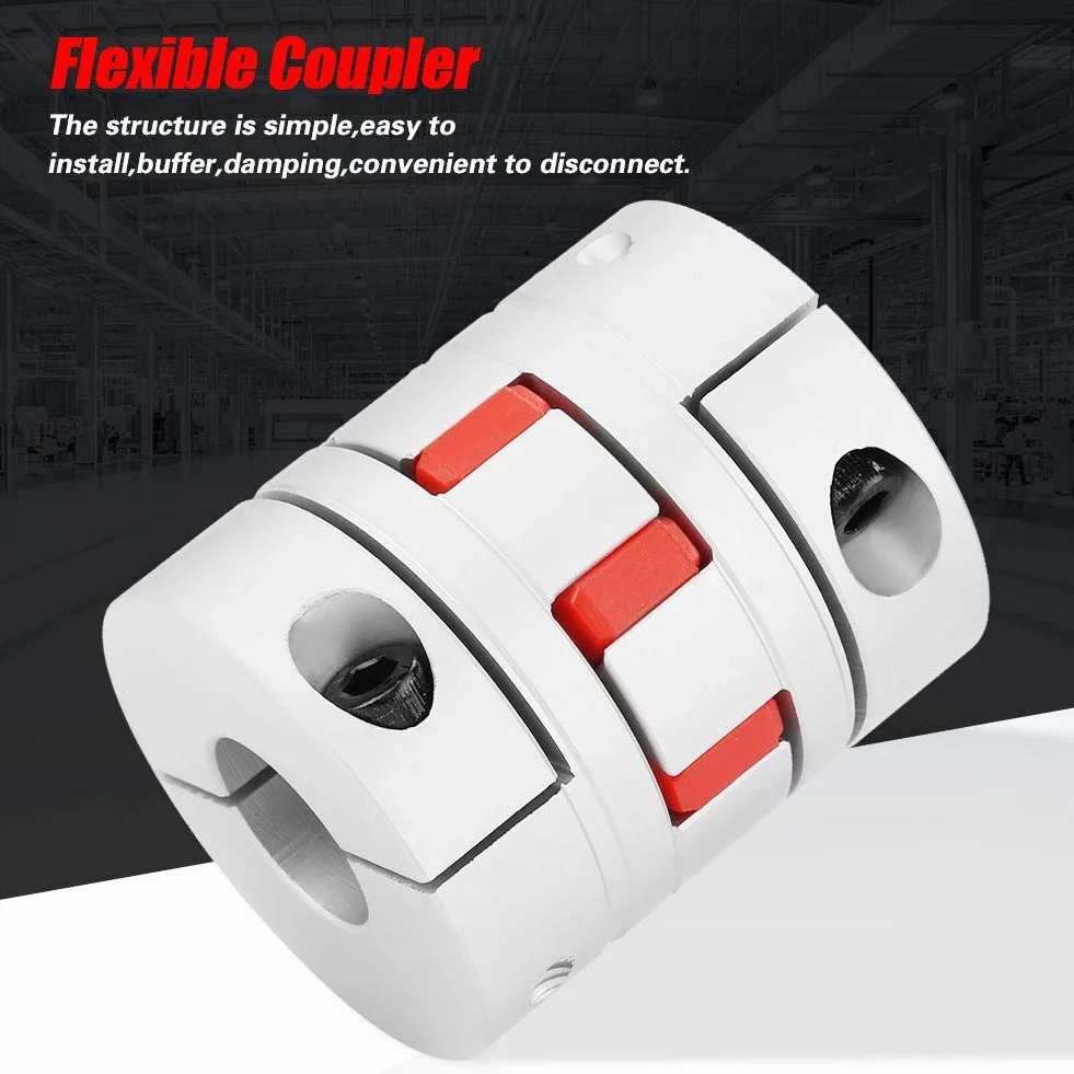 Flexible Spider Wellenkupplung Aluminiumlegierung Backenwellenkupplung CNC Schrittmotor Koppler Stecker 22 × 22mm