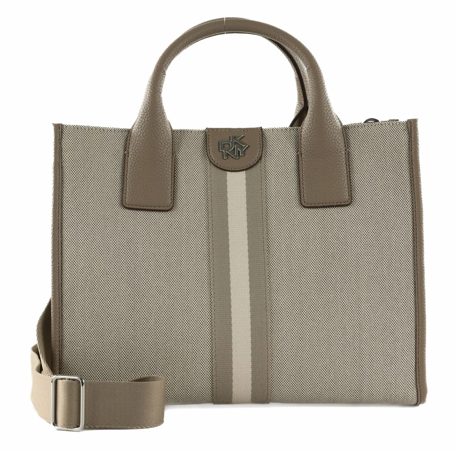 DKNY Women's Carol Medium Book Tote, Natural Multi, Natural Multi