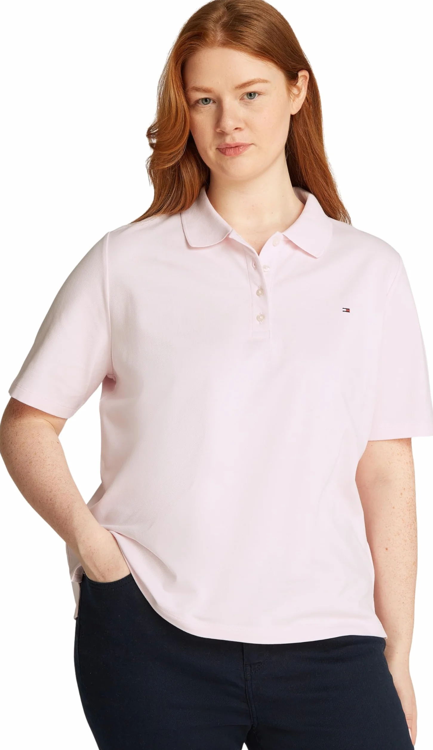Tommy Hilfiger CRV 1985 Reg Pique Polo SS dla Kobiet