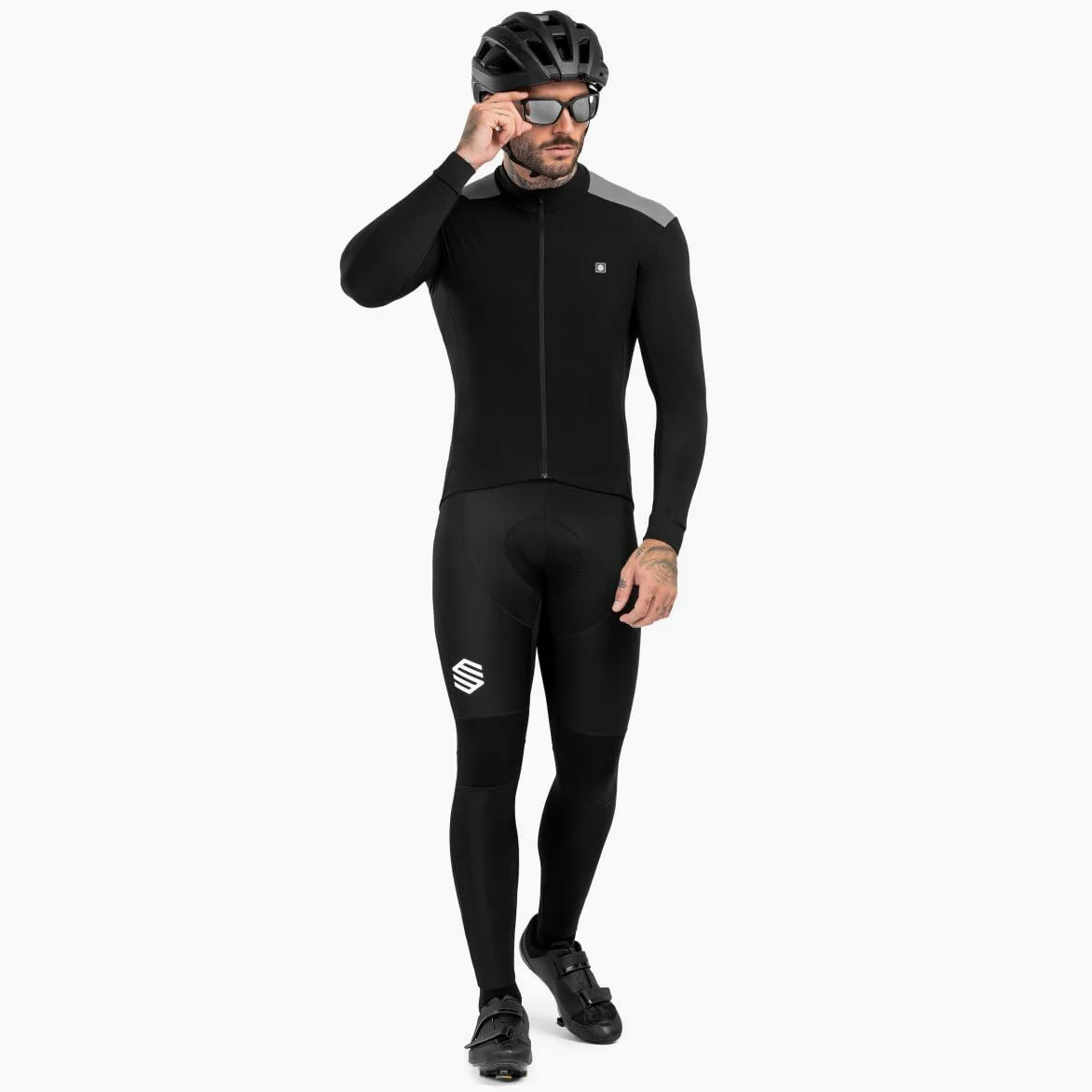 SIROKO - Termoaktywna Koszulka Rowerowa z Długim Rękawem Siroko SRX M4 Fleet Moss