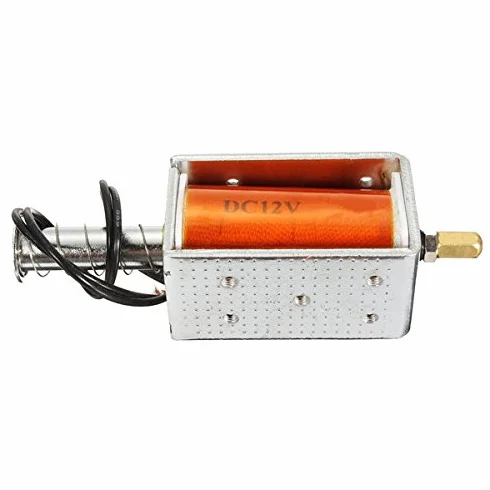 EsportsMJJ DC 12V 35mm długi skok Push Pull Solenoid Mały elektromagnetyczny magnes elektryczny