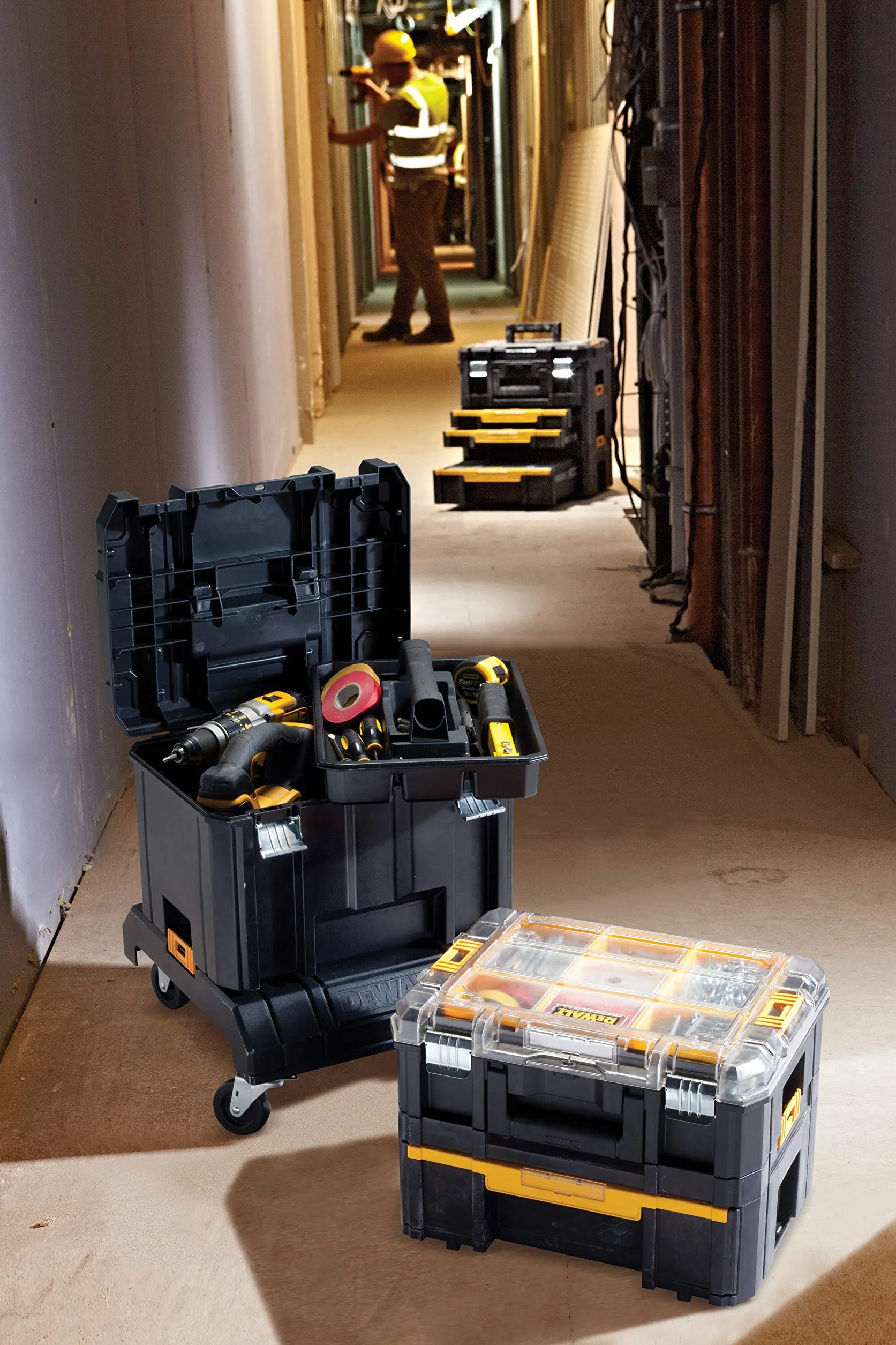 Dewalt Dwst1-71229 Wózek Transportowy, Czarny, 486 x 486 x 181 mm
