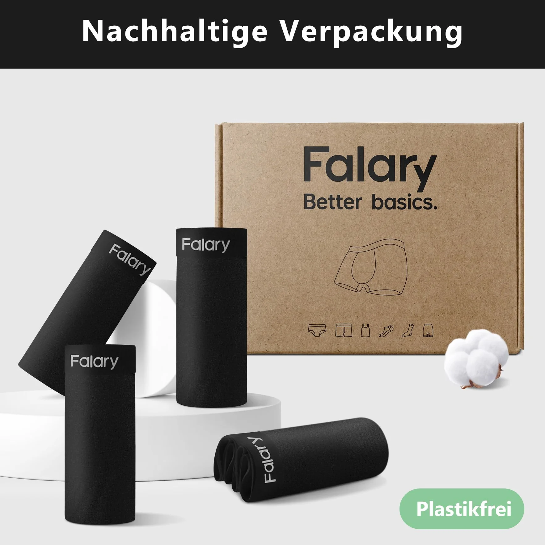 FALARY Bokserki męskie majtki z biobawełny, męskie szorty w stylu retro, bielizna, bokserki, 4 sztuki w opakowaniu