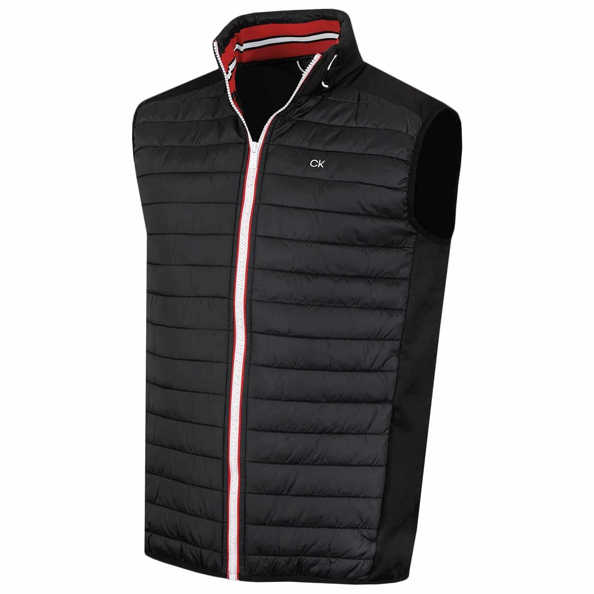 Calvin Klein Męska lekka kamizelka CK Insulate, czarny/czerwony, XL