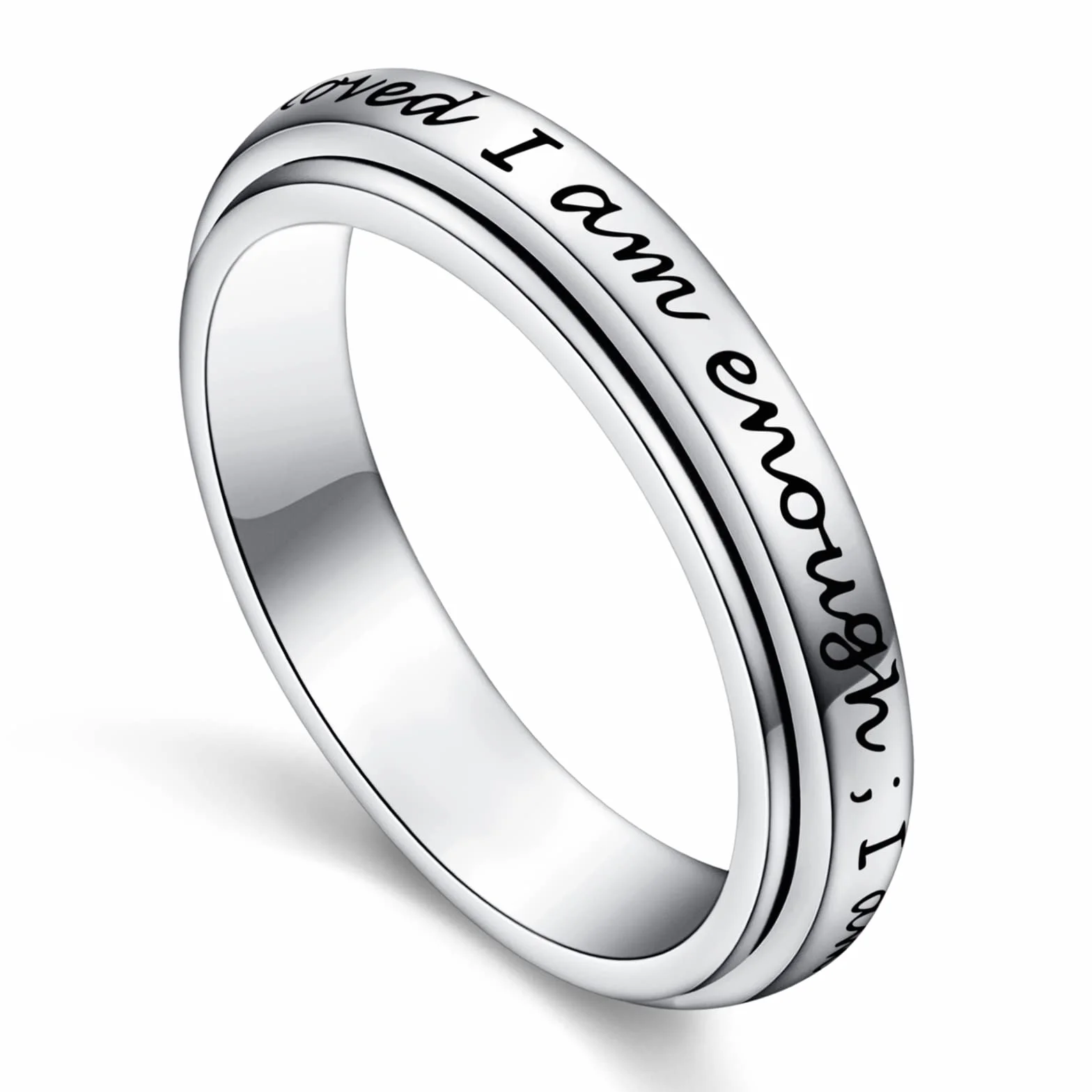 Spinner Ring pierścionek ze srebra 925 antystresowy ADHD autyzm