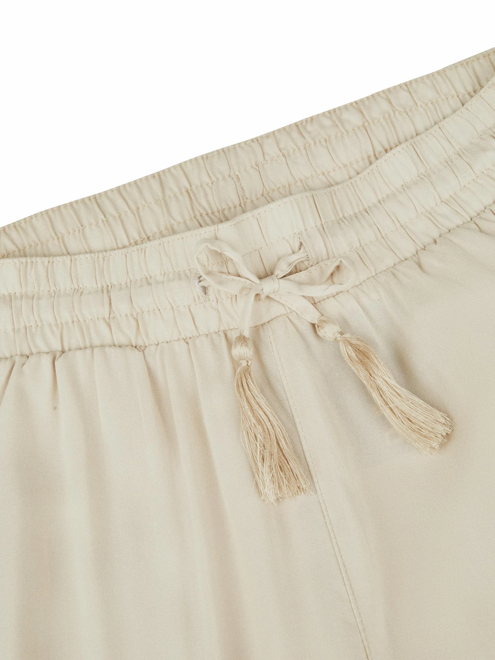 DENIMFY Palazzo spodnie damskie na lato, luźny krój, DFKate, szerokie nogawki, spodnie letnie, lekkie spodnie materiałowe, długość do kostek, elastyczna talia, jednokolorowy wzór, 100% wiskoza,