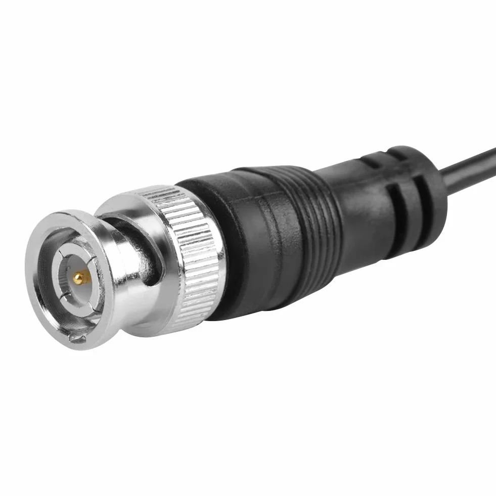 2 szt. kabel sondy testowej oscyloskopowej BNC wtyczka męska Q9 do podwójnego zacisku aligatora 0,5 m do fabryki elektronicznej itp.