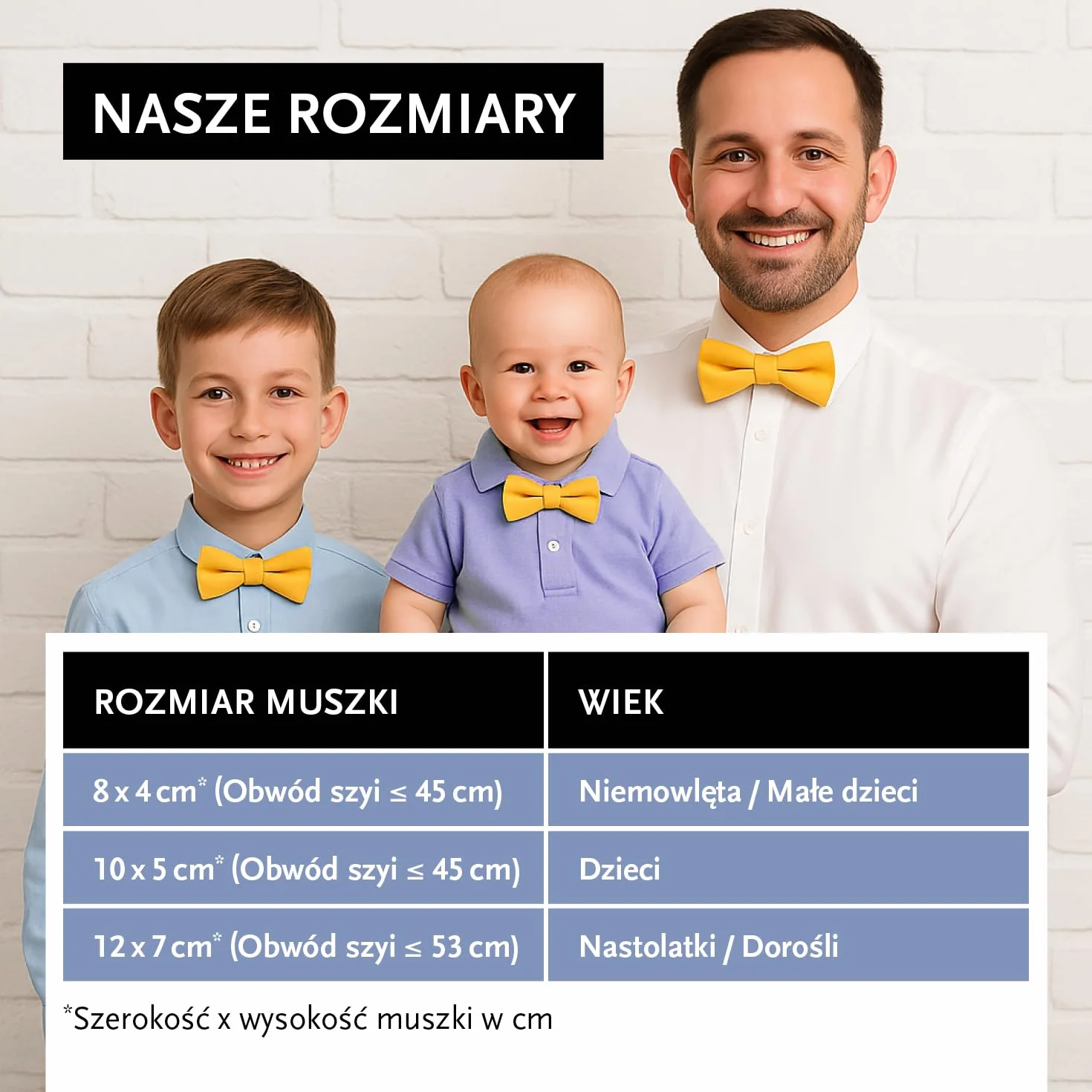 DonDon Muszka męska dla chłopców lub niemowląt matowa, zawiązana i regulowana, wykonana z bawełny gabardynowej – uroczysty dodatek na ślub, komunię i uroczystości