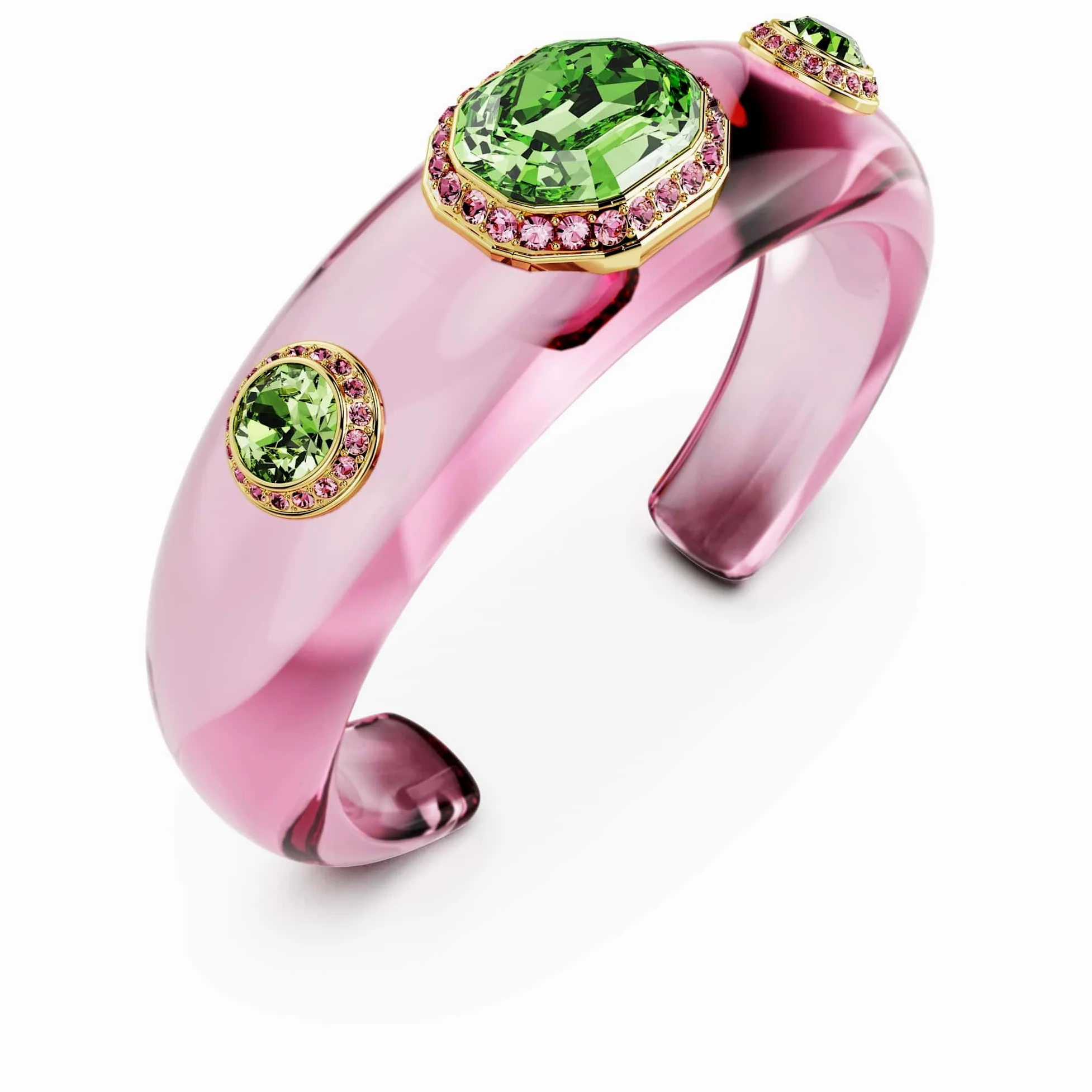 Swarovski Dulcis Kolekcja bransoleta mankietowa, mieszane szlify, wielokolorowy, pokryty w odcieniu złota