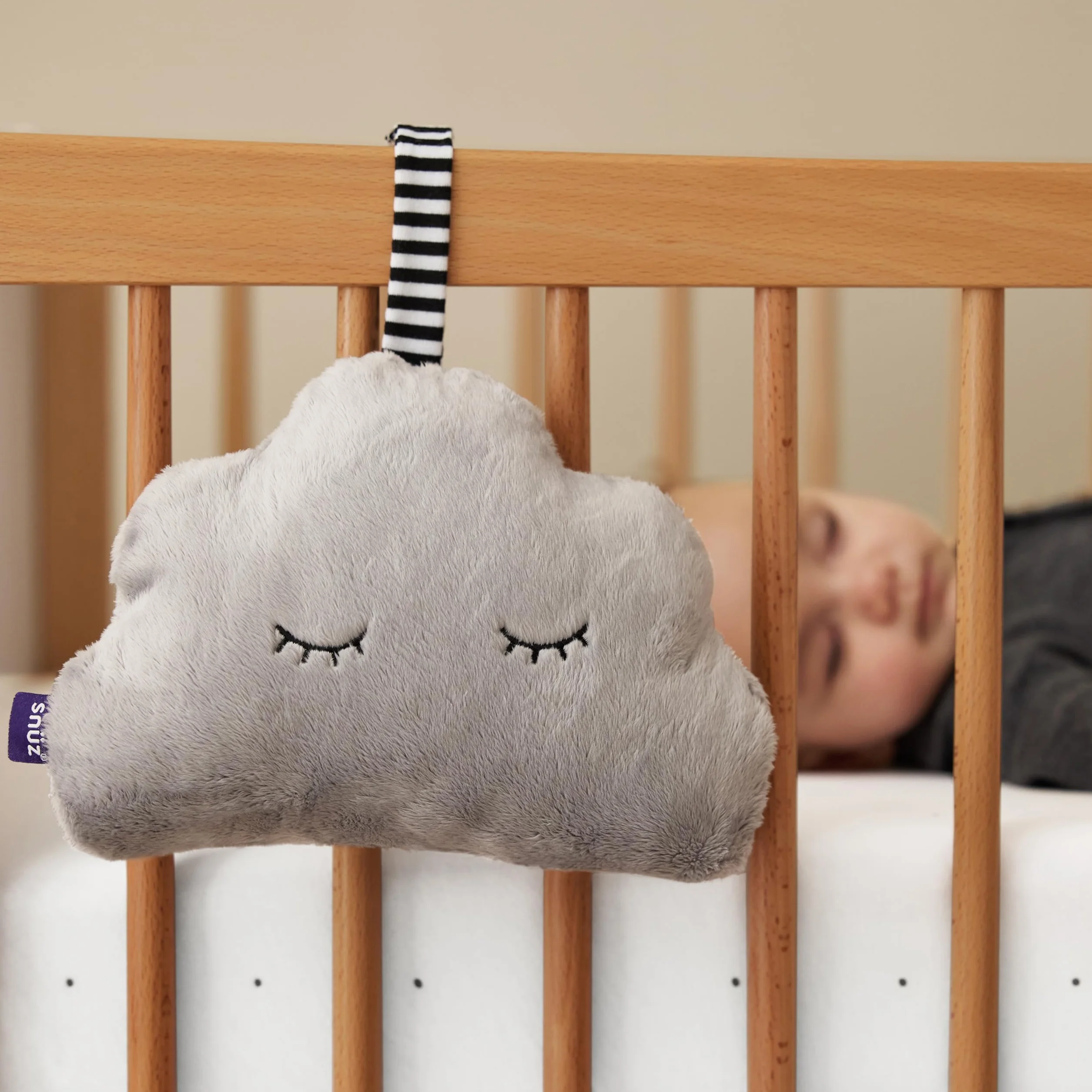 Snuz Cloud 3 w 1 biała maszyna do hałasu, pomoc w zasypianiu dziecka z kojącym różowym hałasem i lampkami sensorycznymi, niezbędny dla noworodka, do łóżeczka dziecięcego i innych, regulowana głośność,