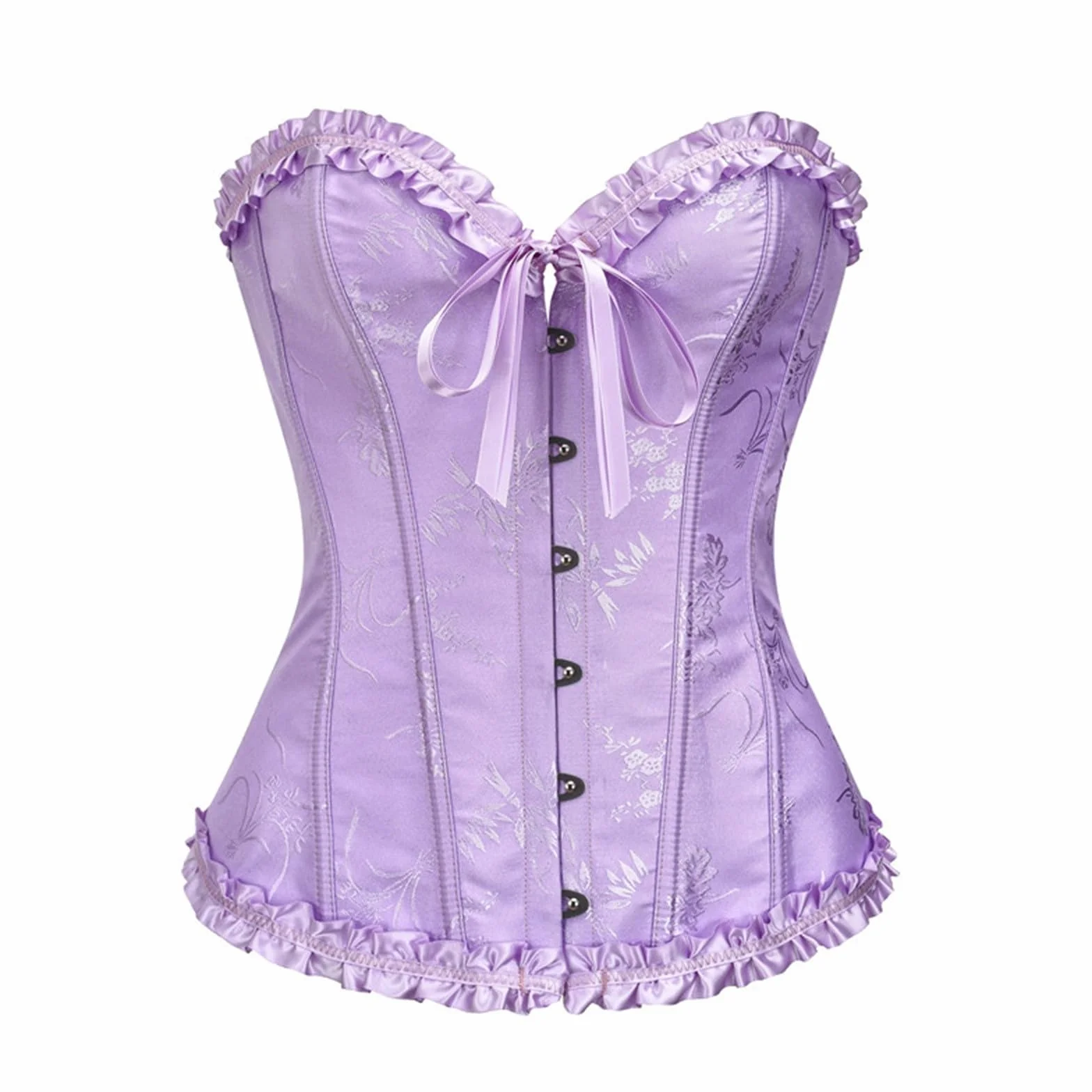 Damski gorset Curvy Vintage Halloween Plastikowe kości Gorset Top Overbust Push Up modelujący gorset gotycka opaska modelująca bielizna modelująca przyjęcie elastyczna bielizna na imprezę