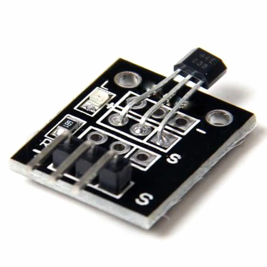 Hailege 5 szt. 3144E A3144 Halla Effect Sensor Magnetyczny moduł czujnika KY-003 DC 5V dla Arduino PIC AVR