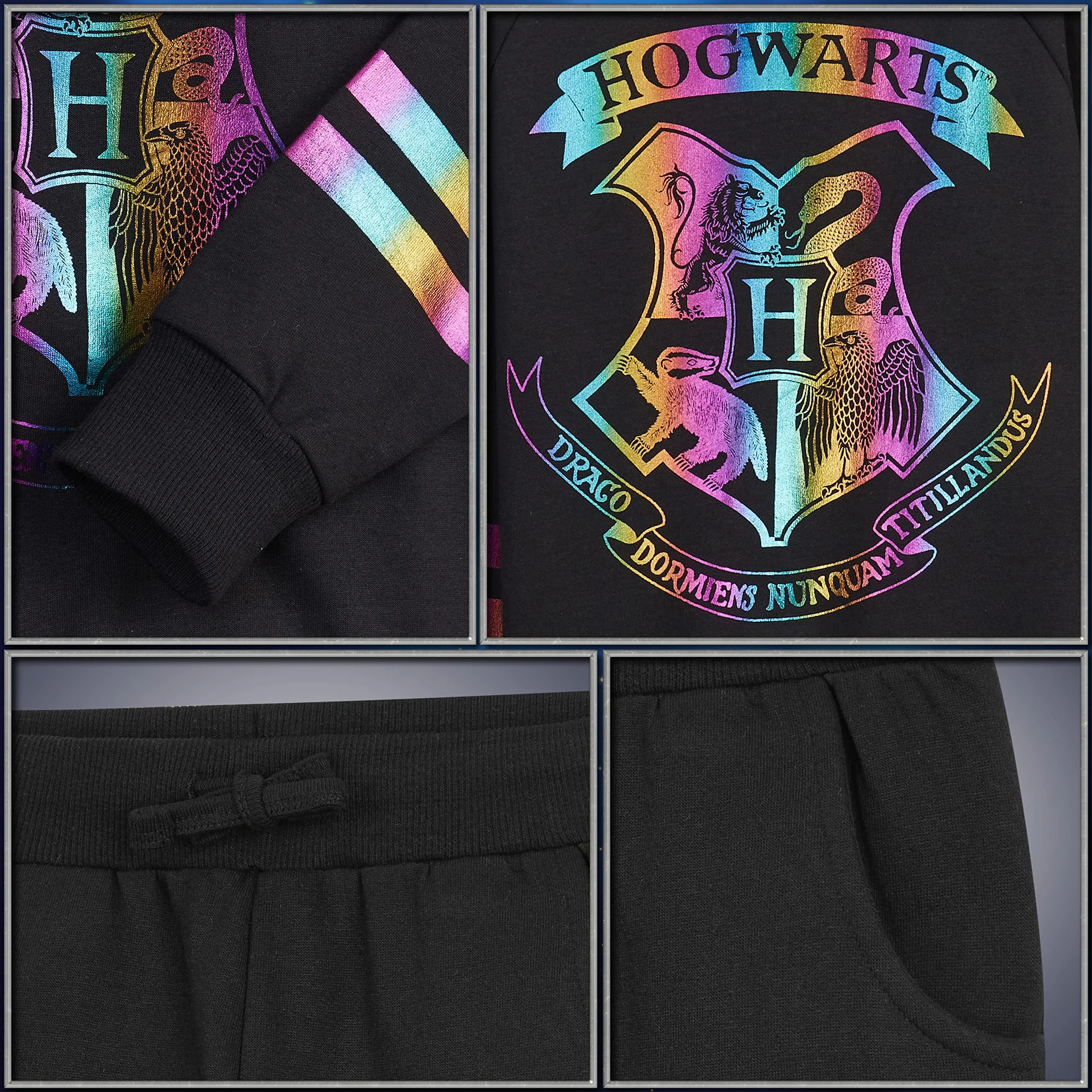 Dziewczęcy dres, bluza z kapturem i dziewczęce spodnie dresowe Harry Potter